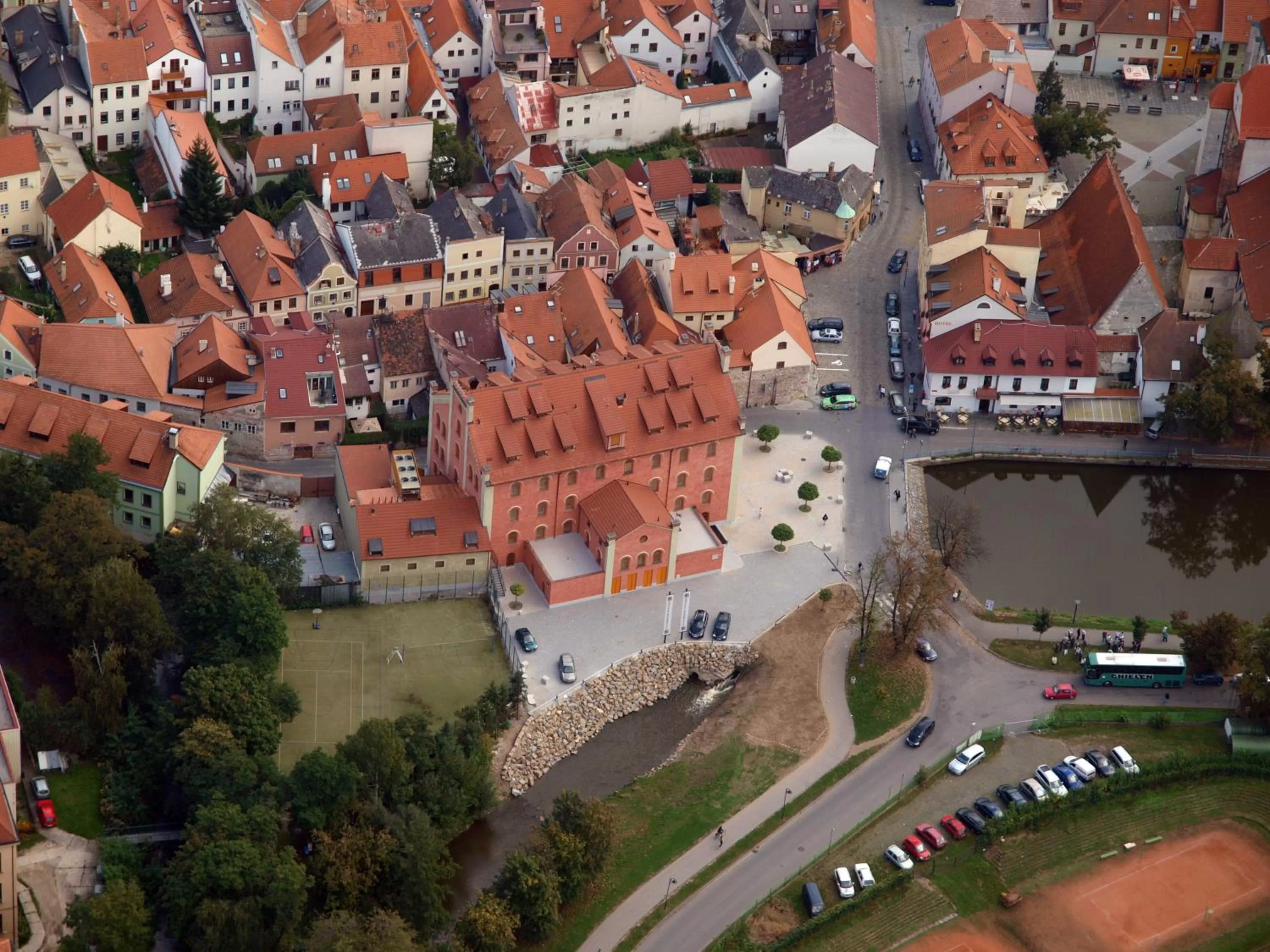 Bird's eye view, Bird's-eye View in Hotel Budweis