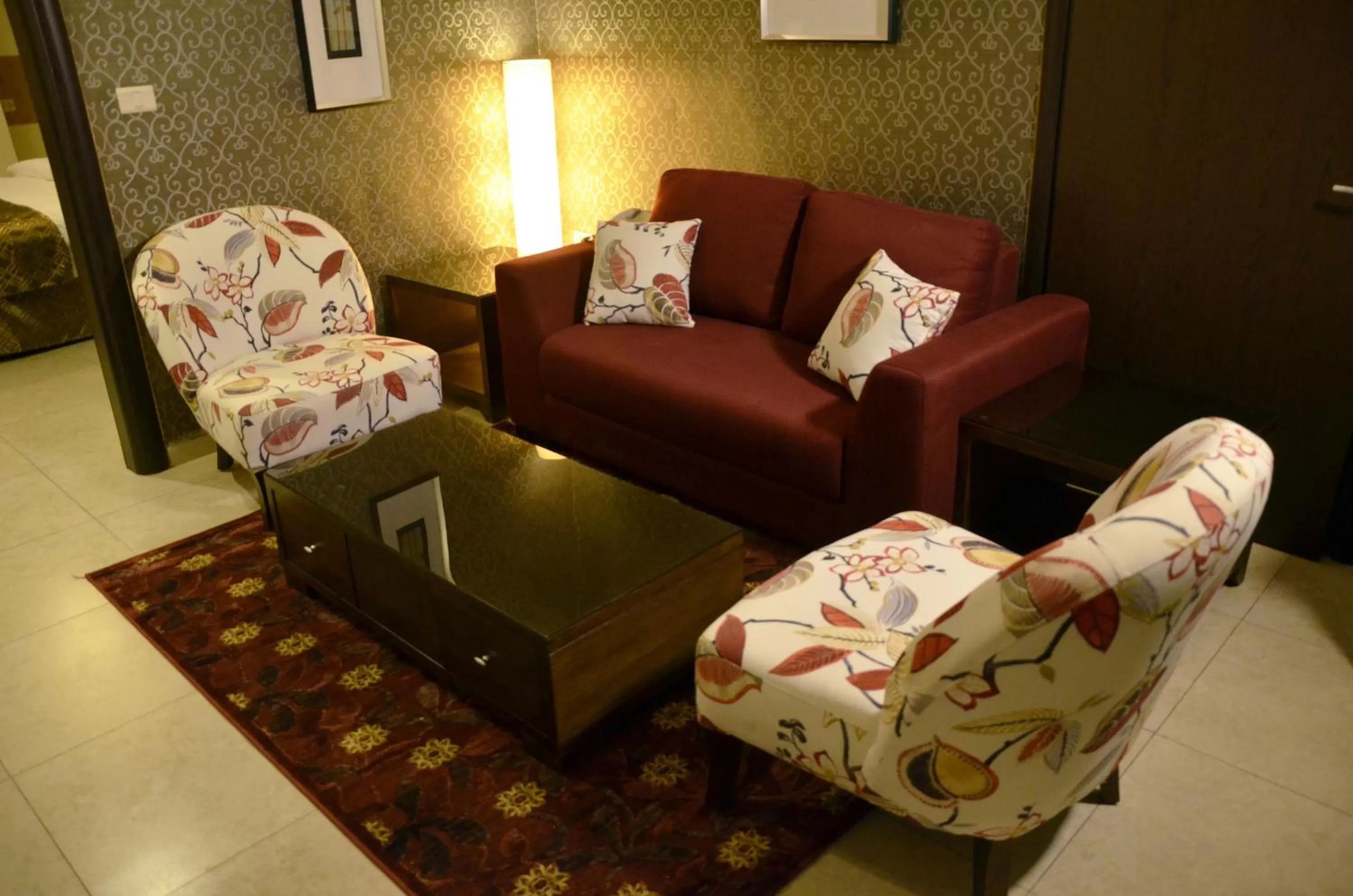 Living room in City Rose Hotel Suites