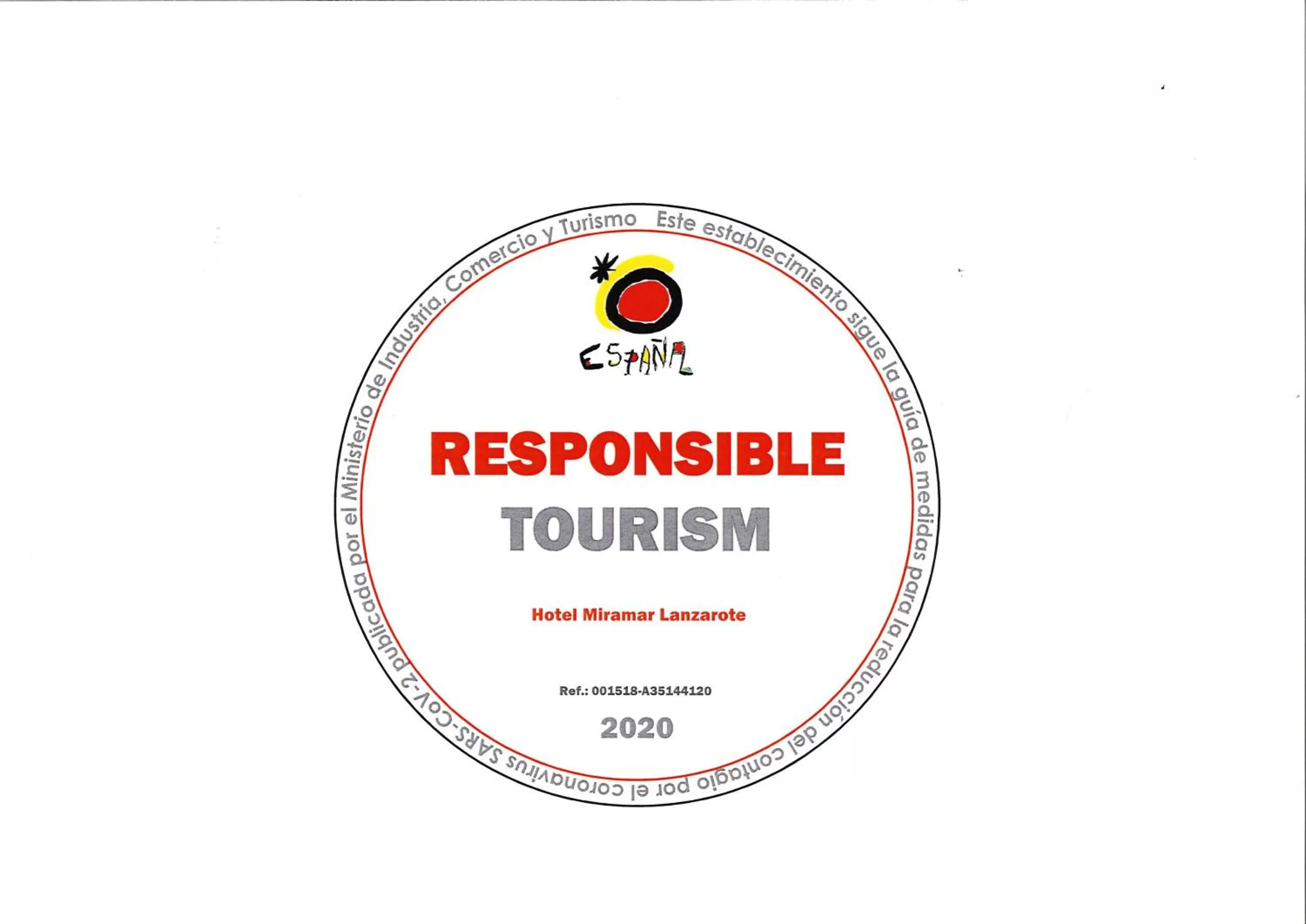 Logo/Certificate/Sign in Hotel Miramar