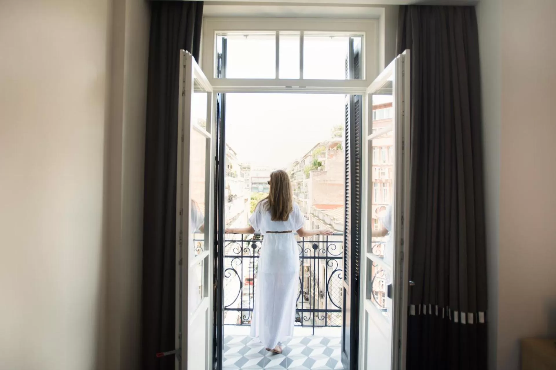 Balcony/Terrace in Antigon Urban Chic Hotel, Thessaloniki