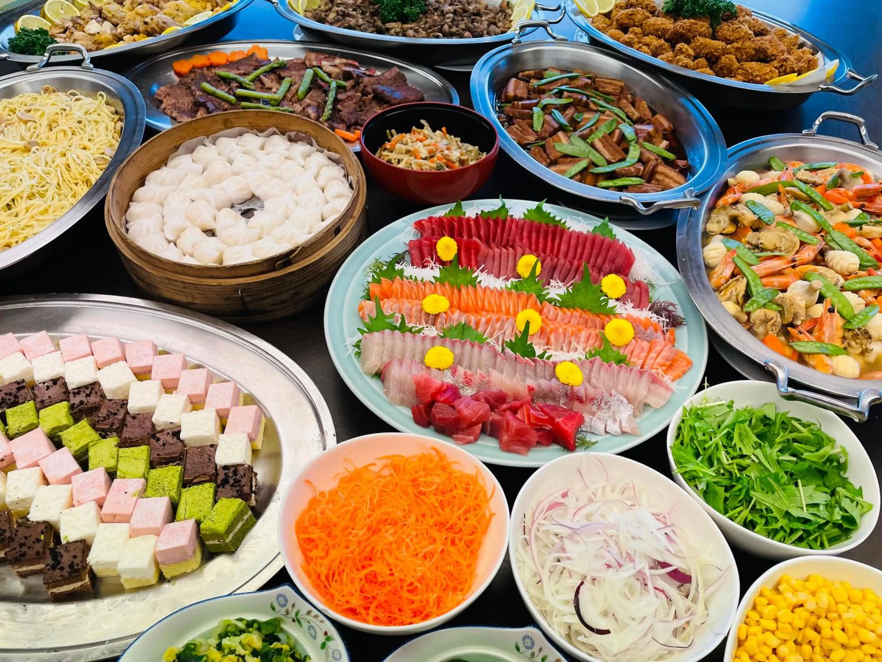 Dinner in Route Inn Grantia Aoshima Taiyokaku