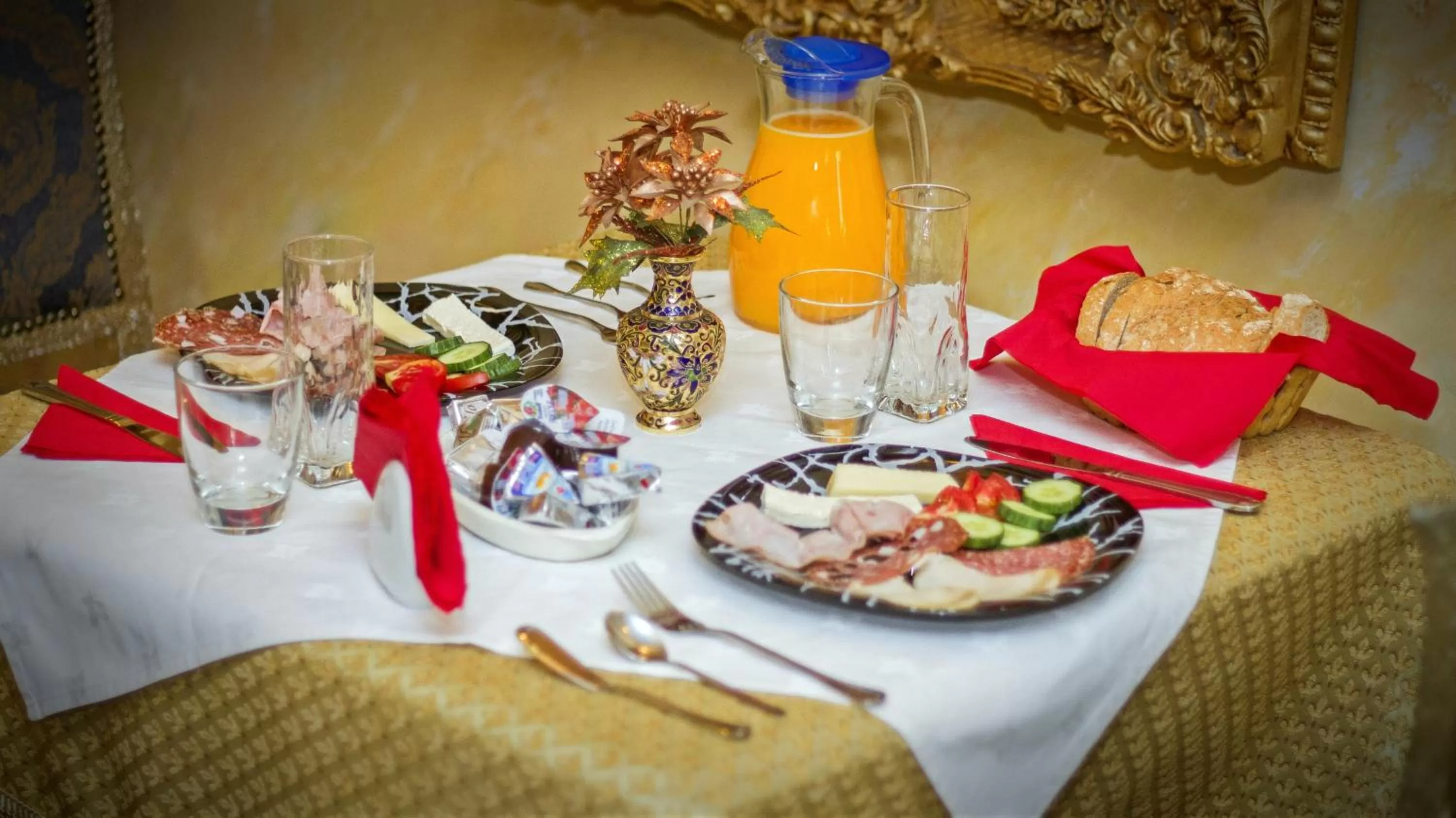 Breakfast in Hotel Villa Fernando Tirana