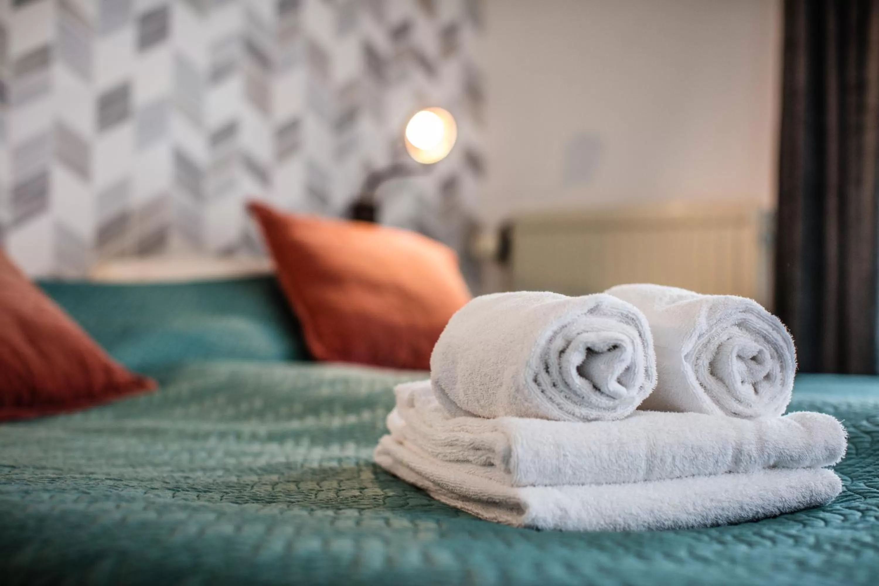 Bed in Hotel Le Provencal