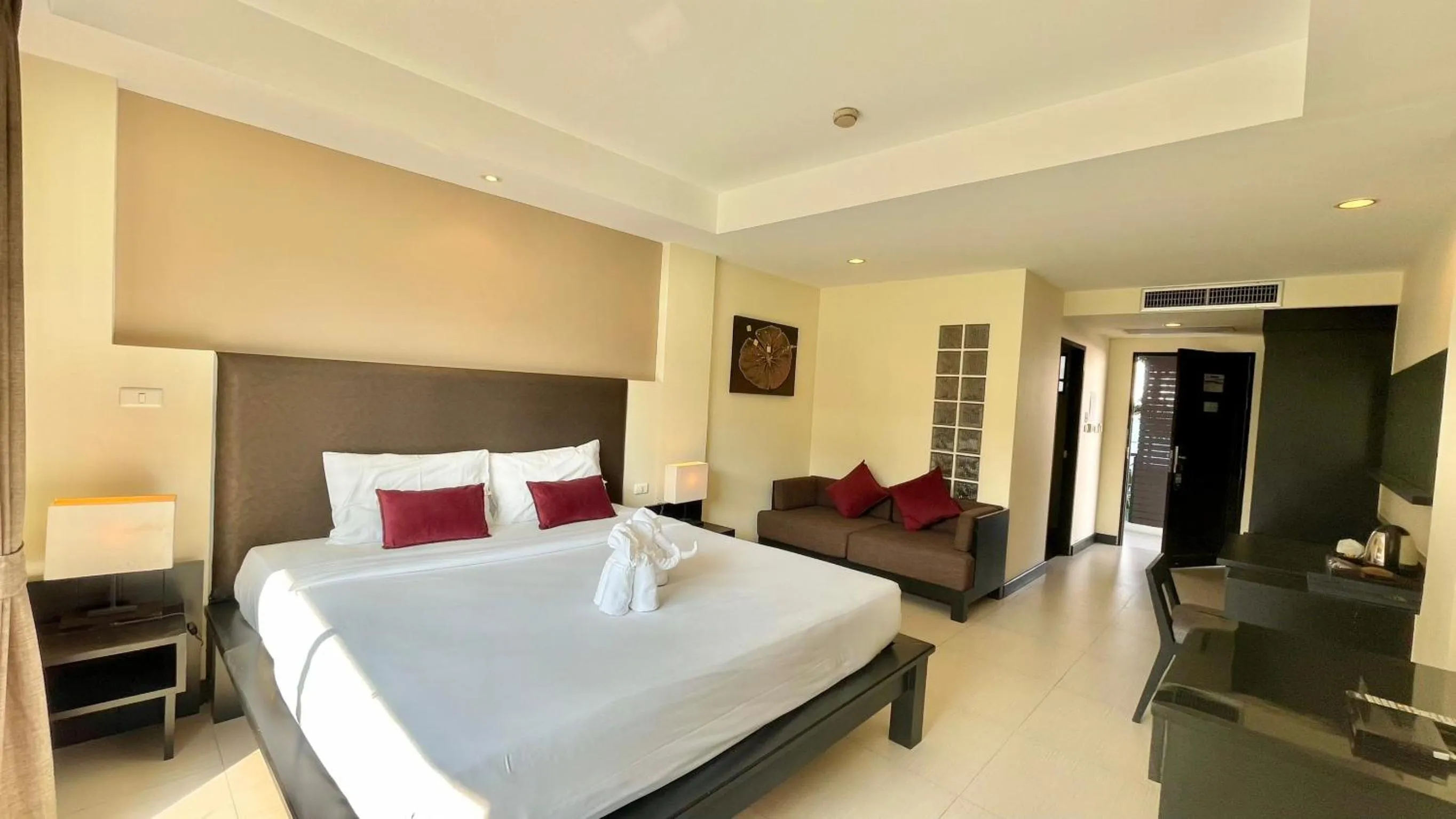 Bedroom, Bed in Baramee Resortel