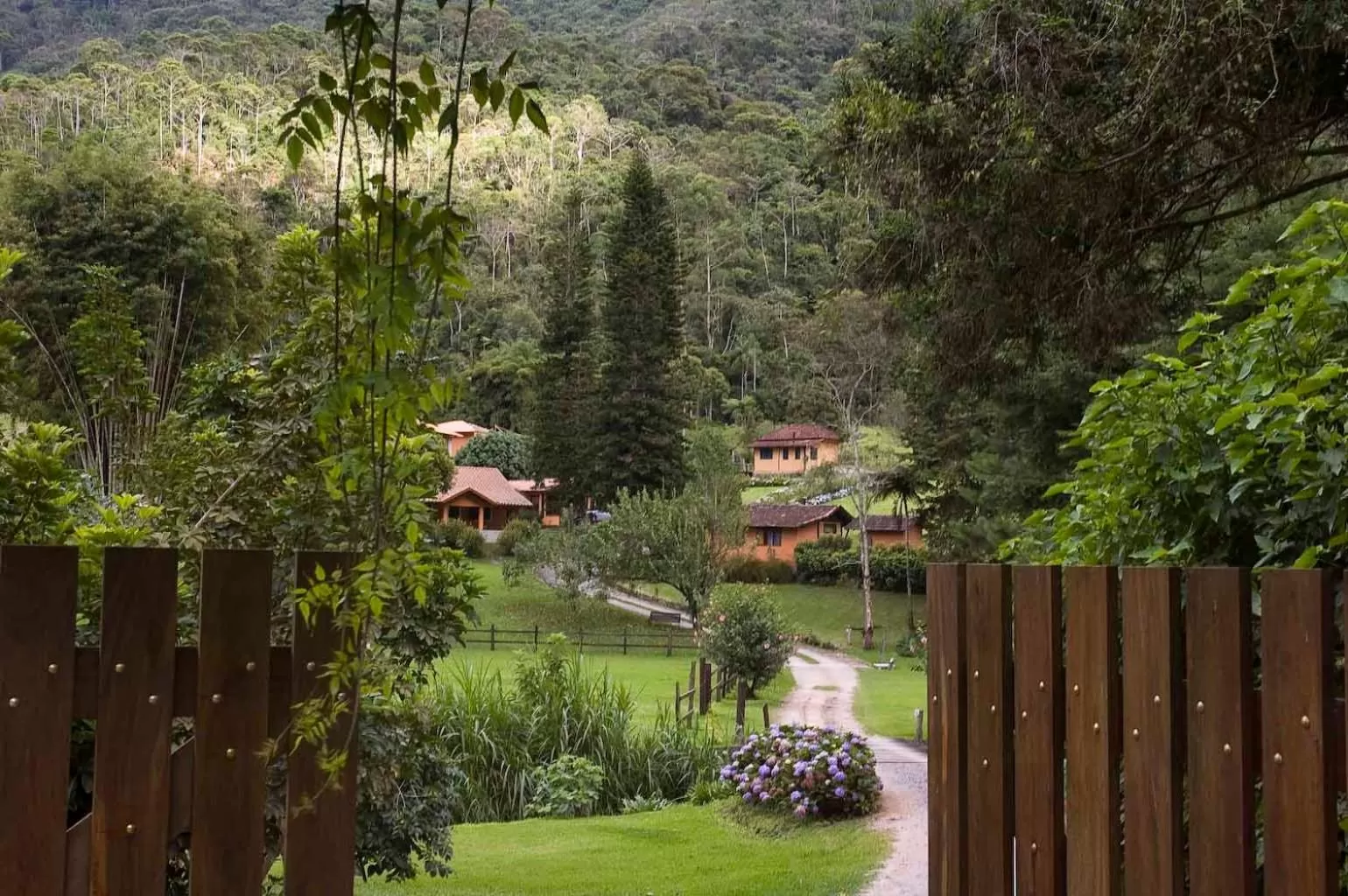 Garden view in Pousada Mariza