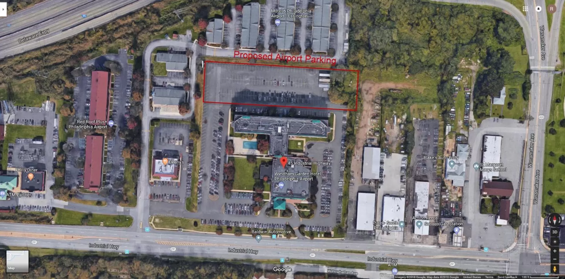 Bird's eye view in Quality Hotel Philadelphia Airport