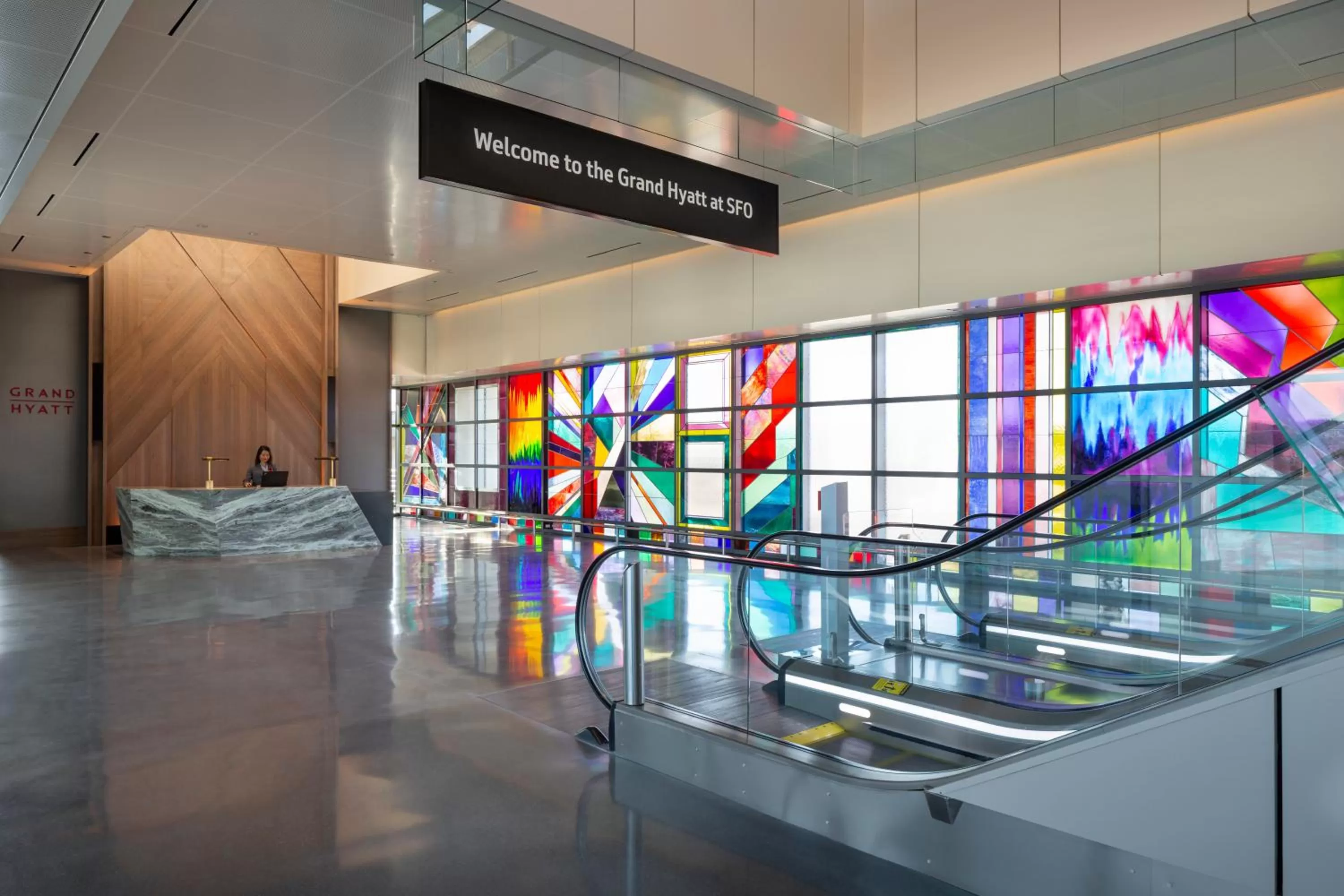 On site in Grand Hyatt at SFO