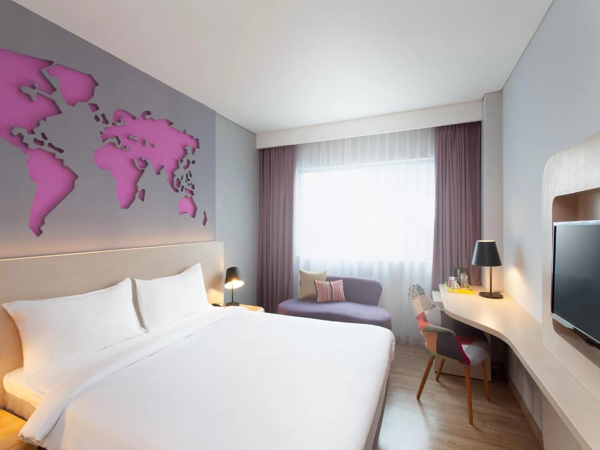 Bedroom, Bed in Ibis Styles Jakarta Airport