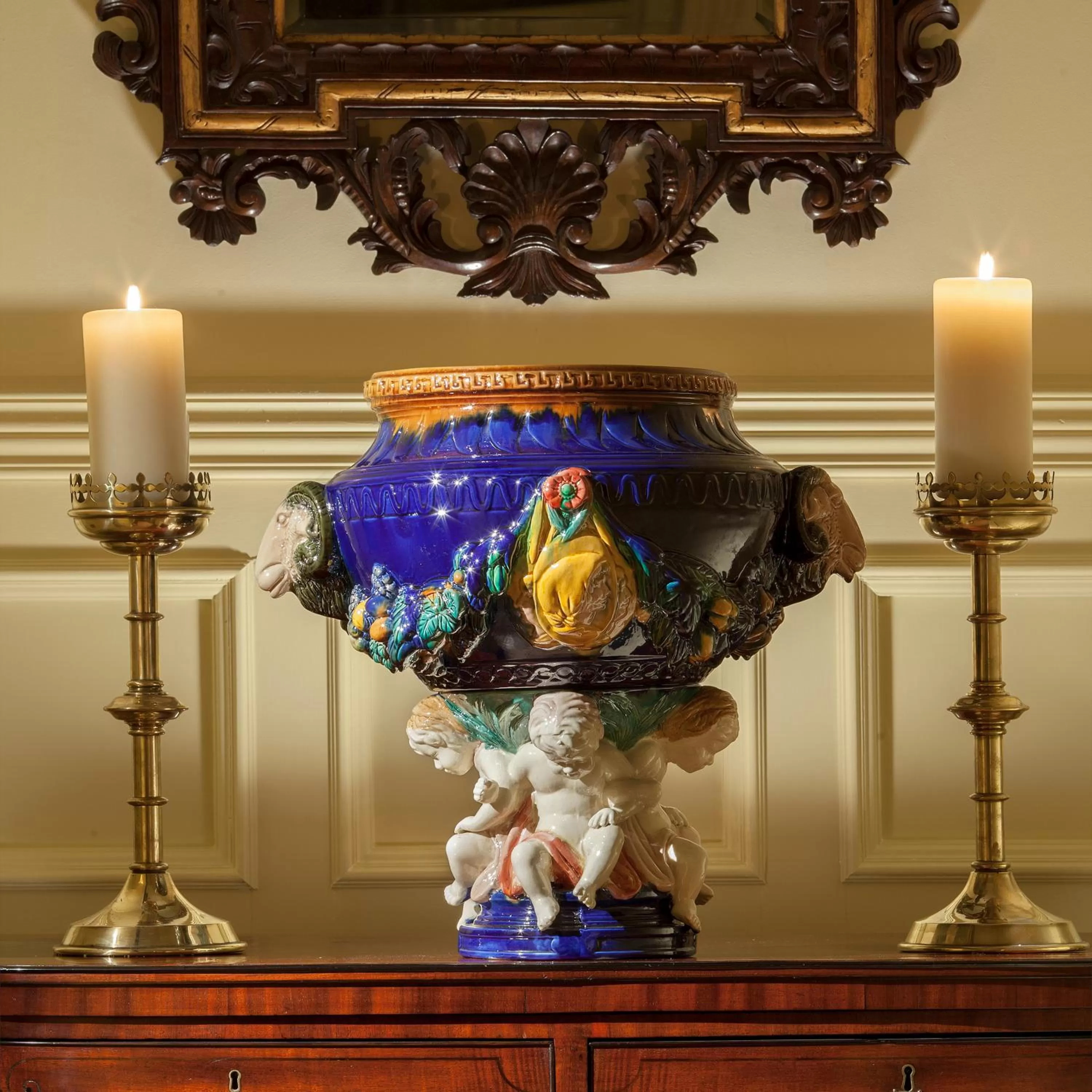 Decorative detail in Crossbasket Castle, Hotel & Restaurant