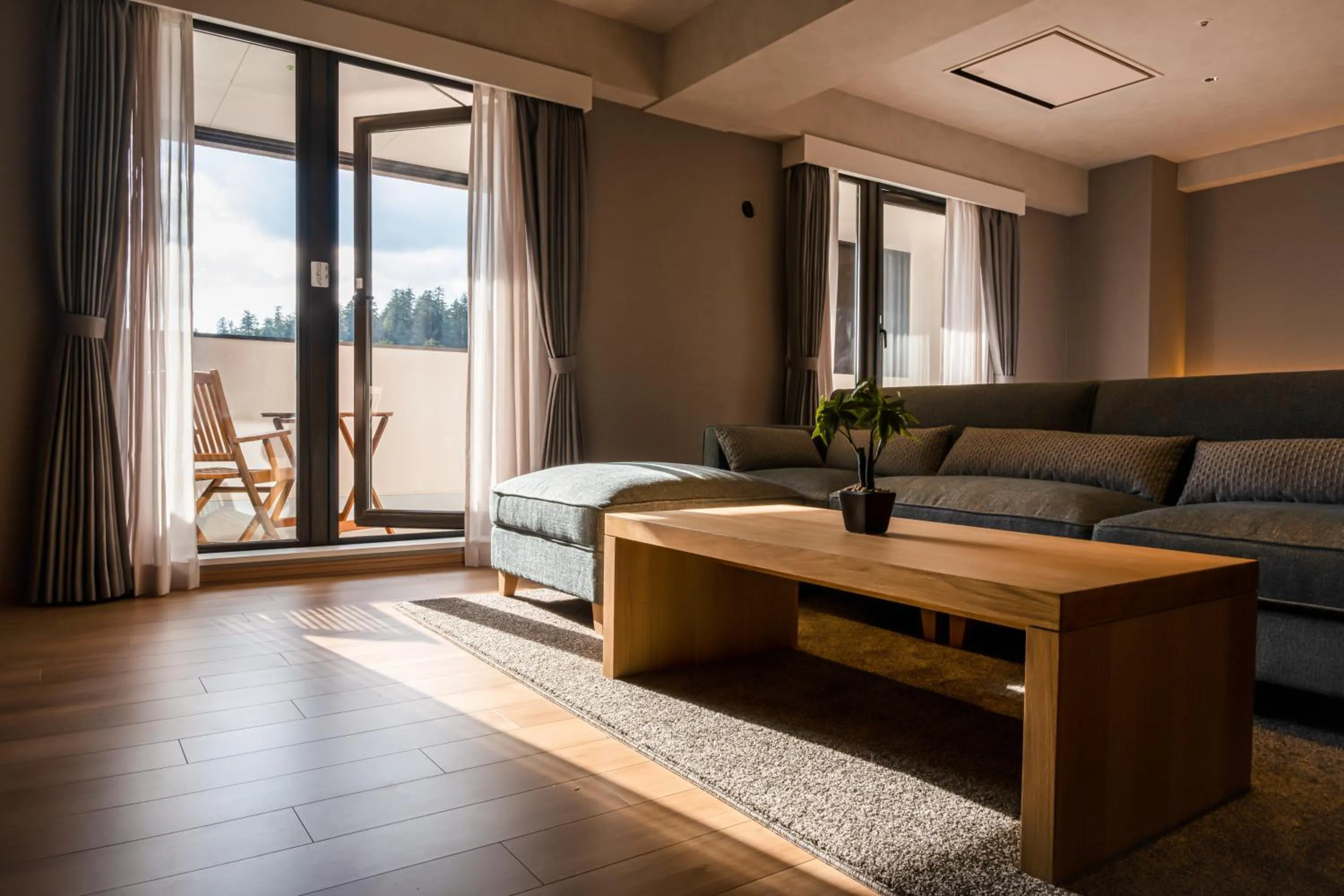 Living room in Higashikawa Asahidake Onsen Hotel Bear Monte