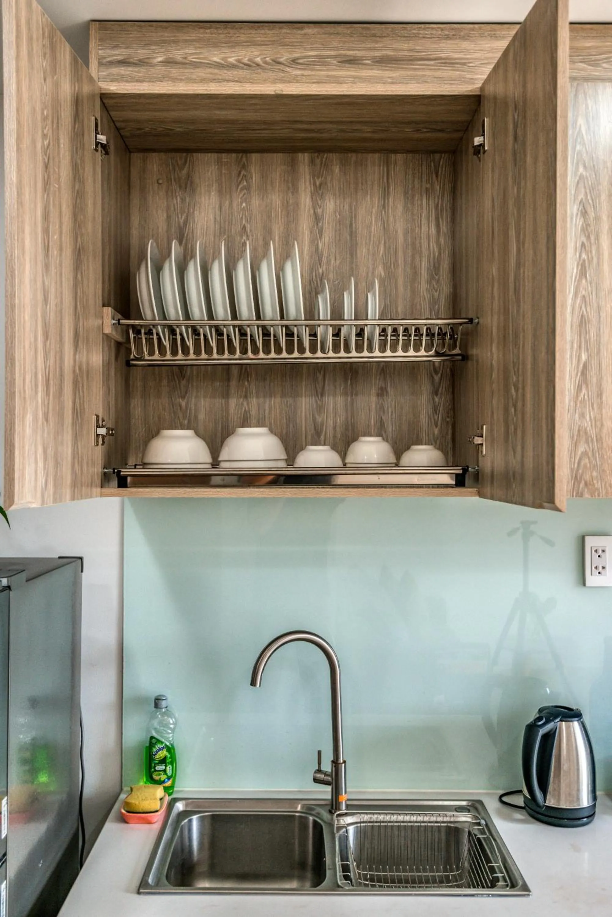 Kitchen or kitchenette in Cherry Hotel and Apartment