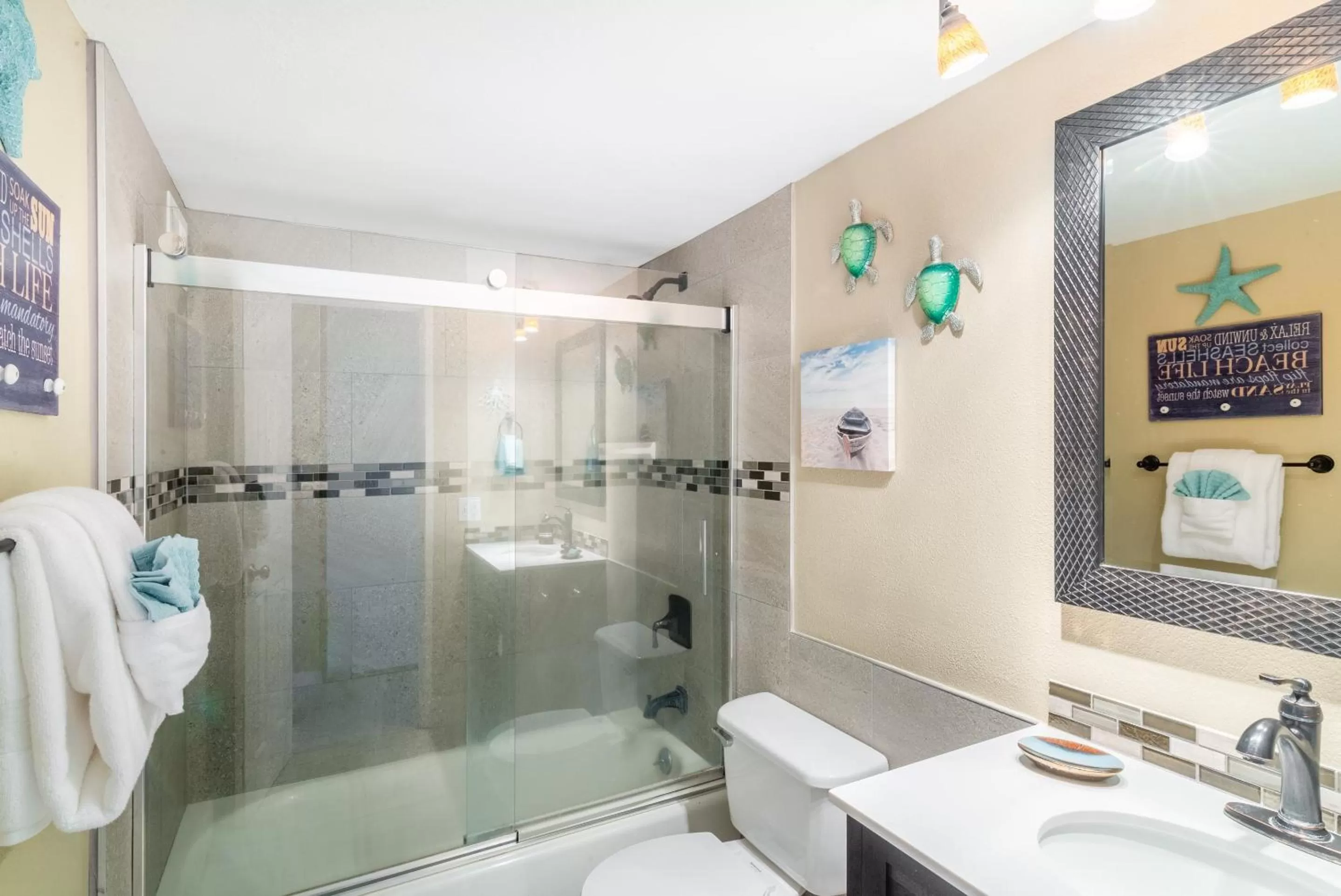 Bathroom in BeachFront Kihei Kai Nani - Maui Vista Deluxe Condos