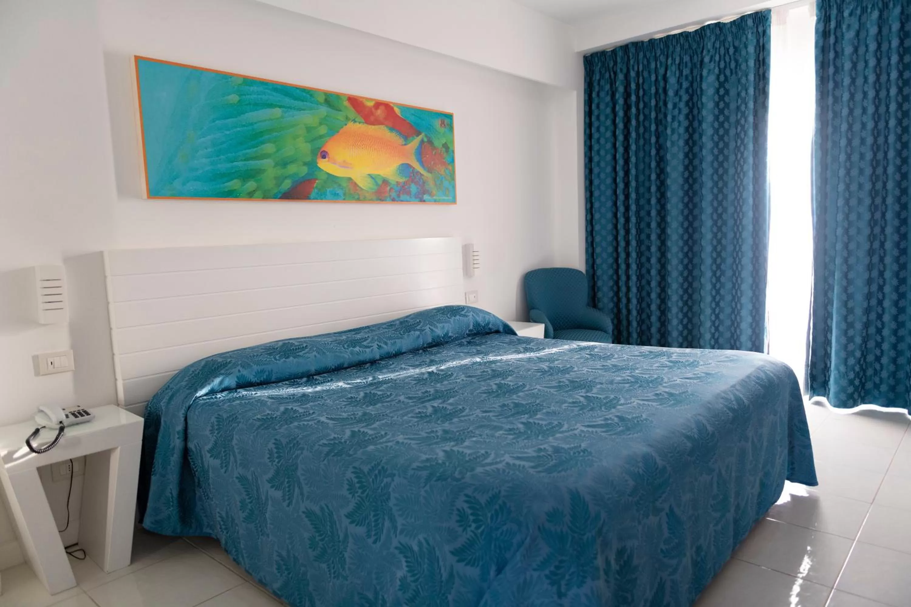 Bed in Hotel Miramare Stabia