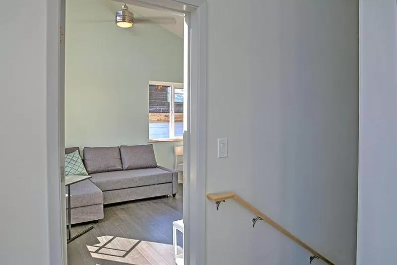 Bed, Seating Area in The Vue B&B