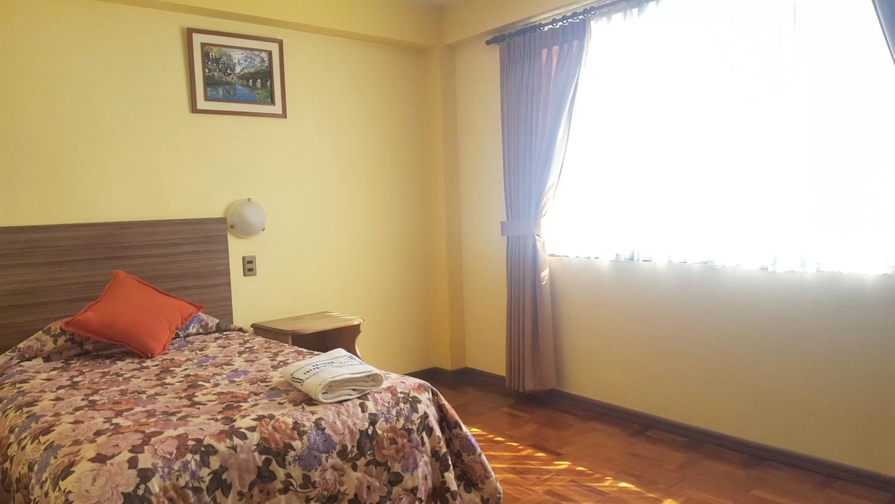 Bed in Hotel Nuevo Sol