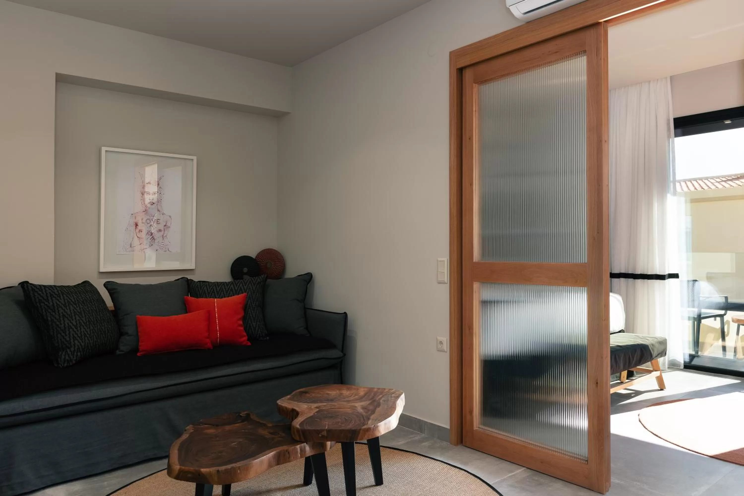 Seating area in Chapter 02 Gallery Suites