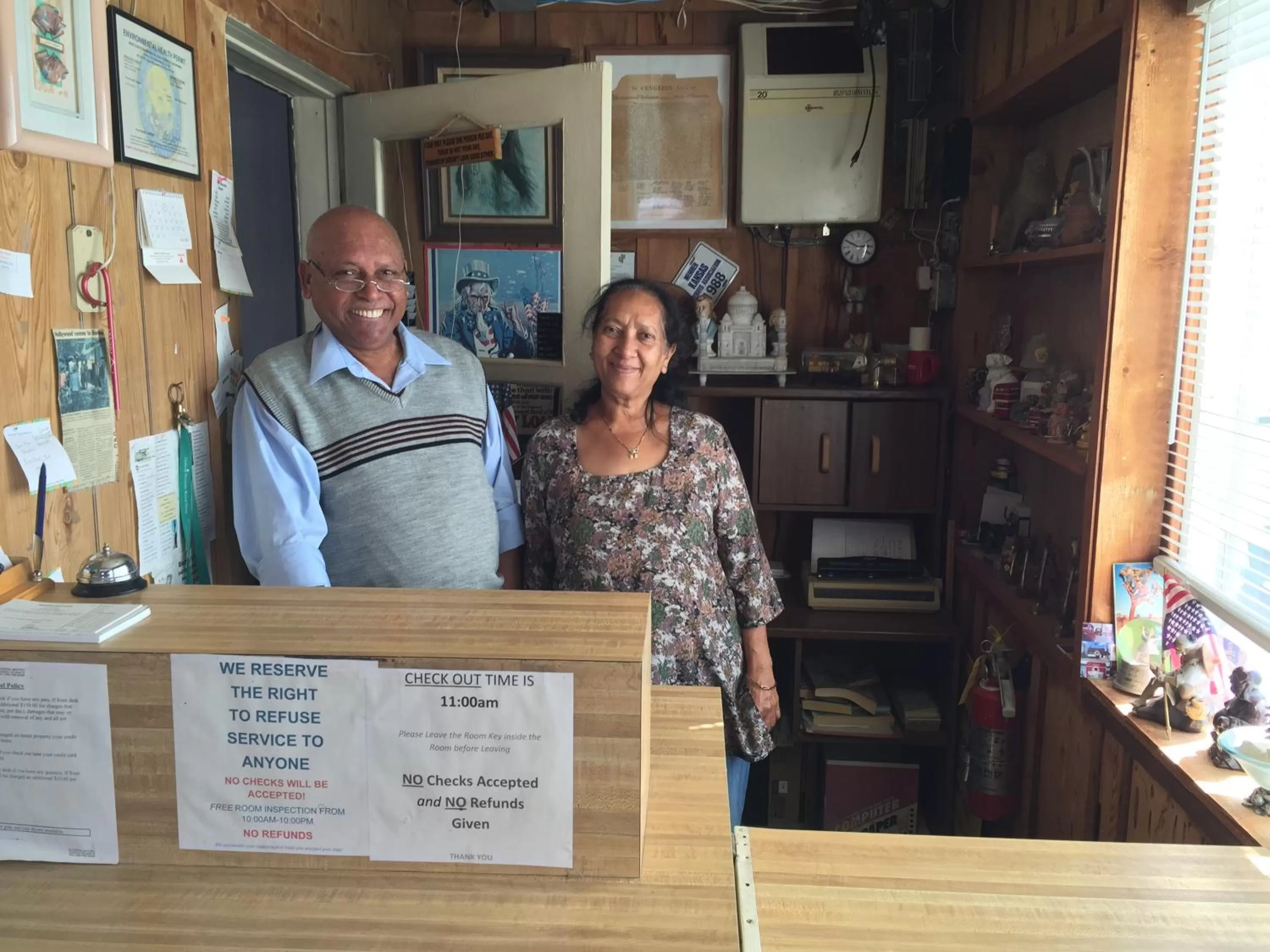 Staff in Boron Motel