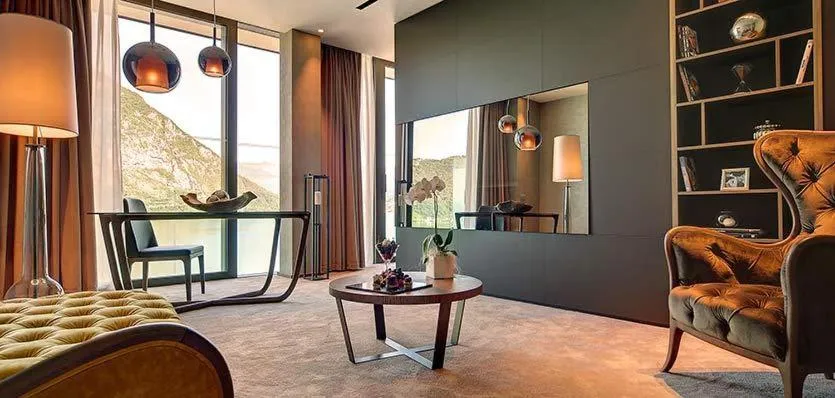 Living room in Grand Hotel Campione