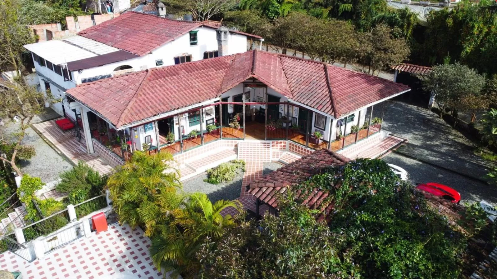 Property building, Bird's-eye View in Finca Campestre La Adelita B&B