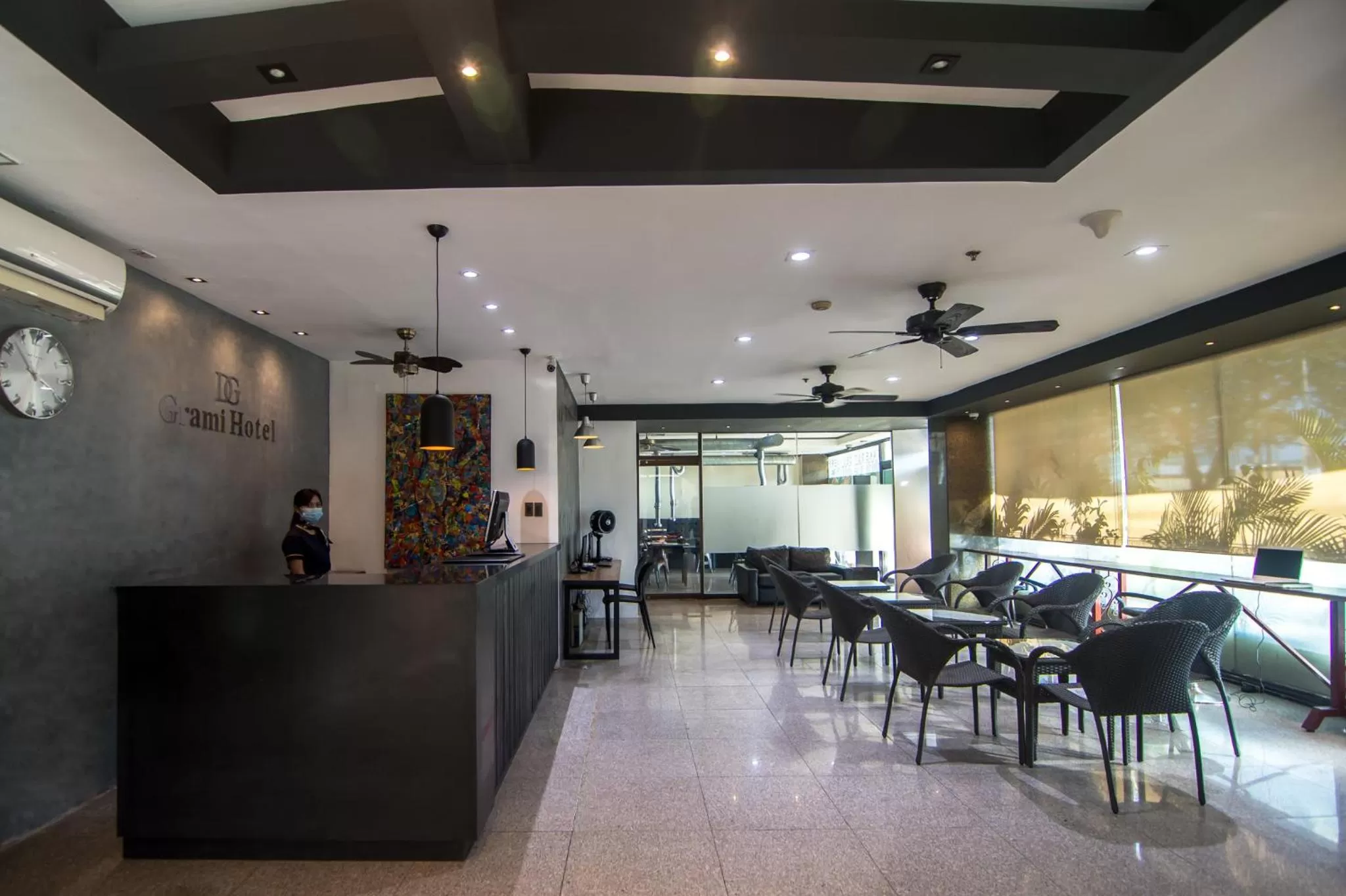 Lobby or reception in DG Grami Hotel