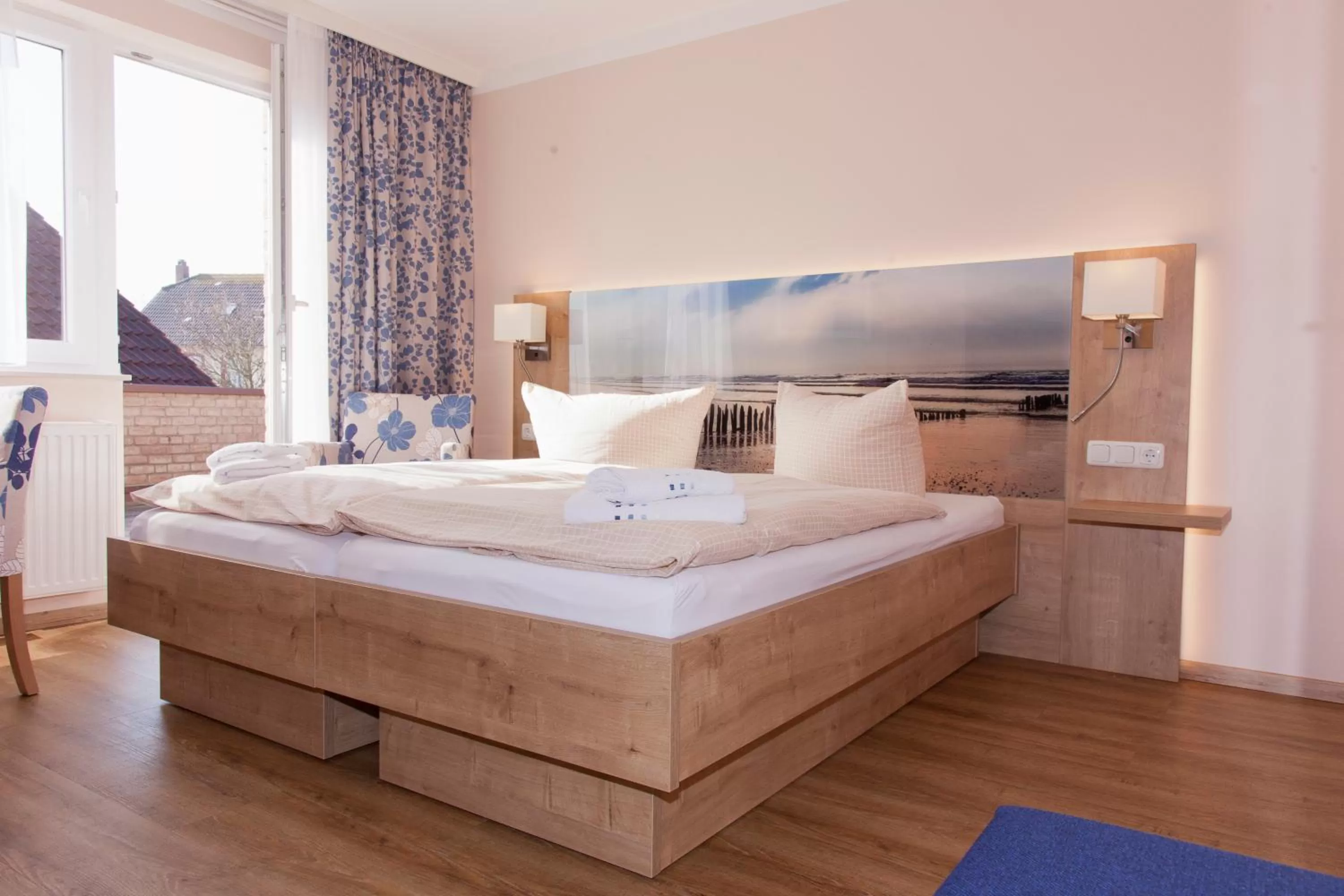 Bed in Hotel Pension Am Hafen