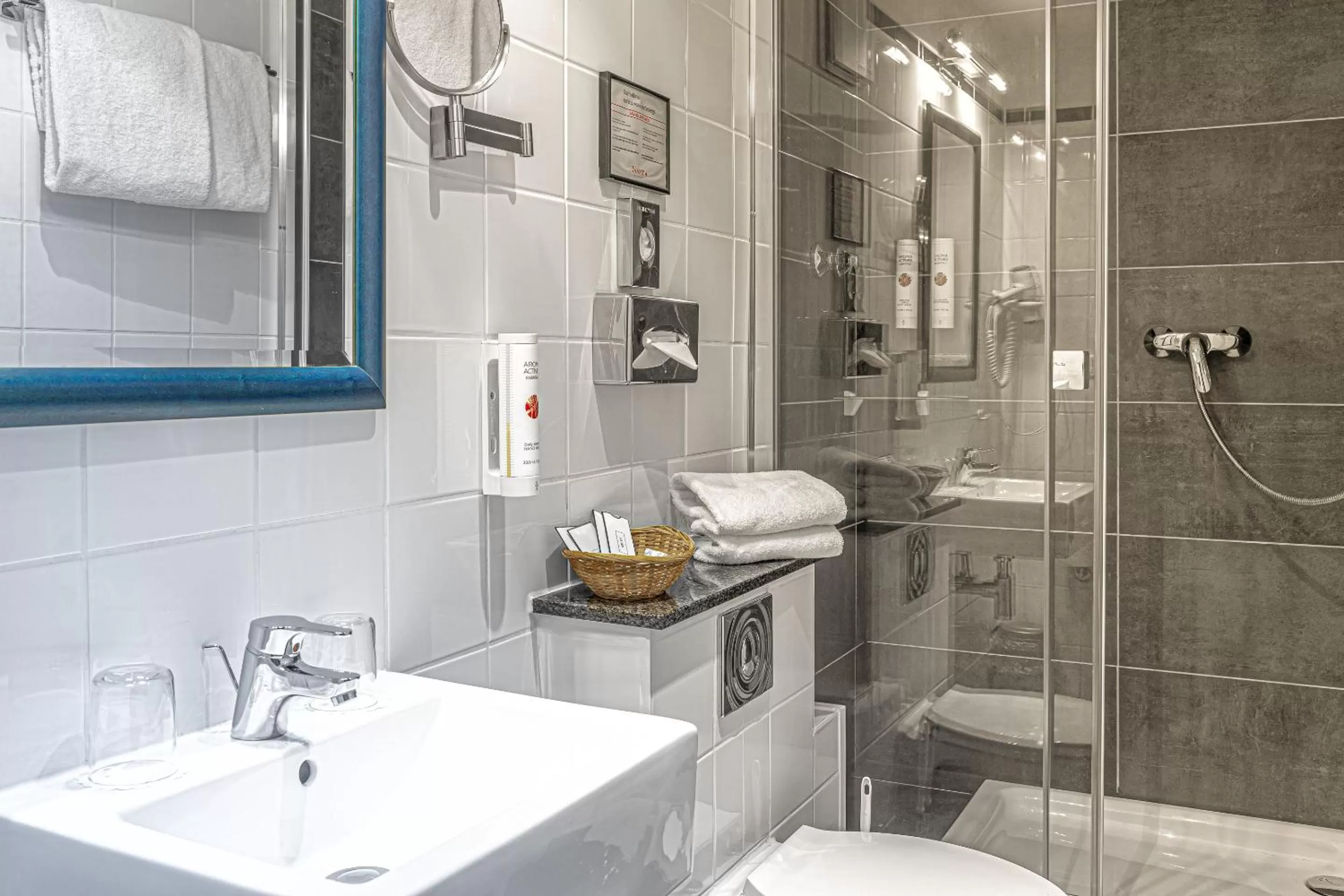Shower in Ramada by Wyndham Frankfurt Central Station
