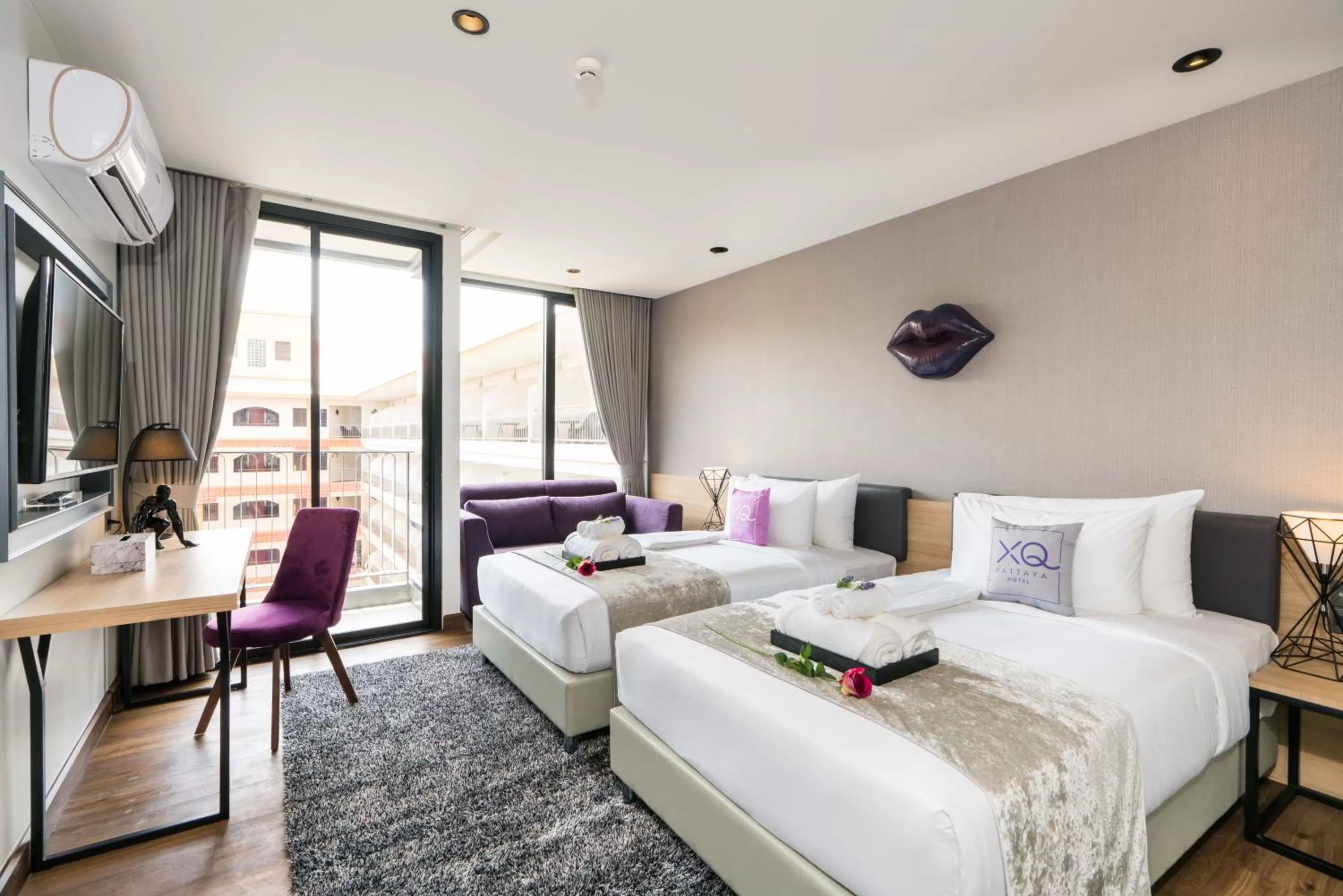 Photo of the whole room, Bed in XQ Pattaya Hotel