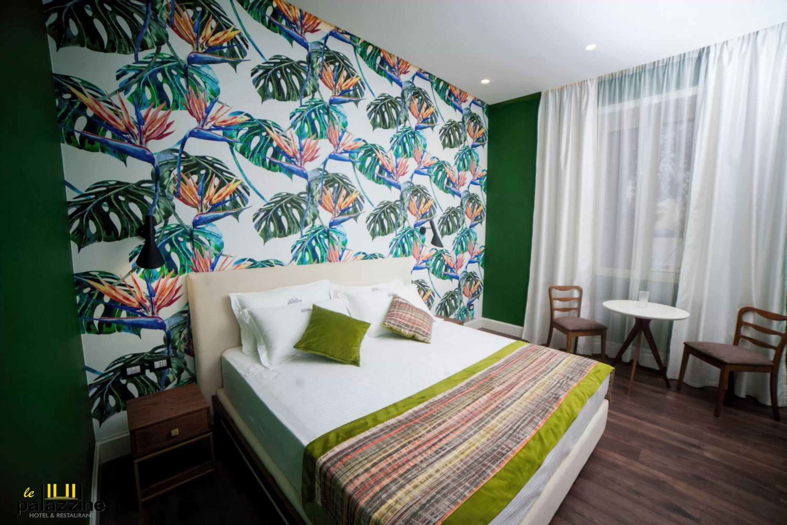 Bed in Le Palazzine Hotel