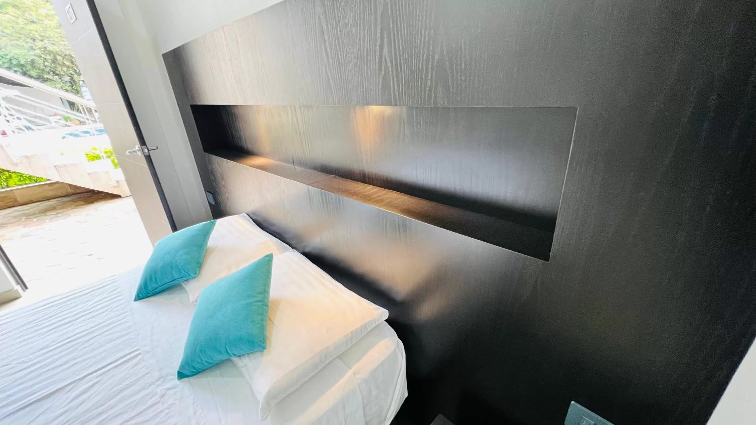 Bed in Hotel Villa Pralaya