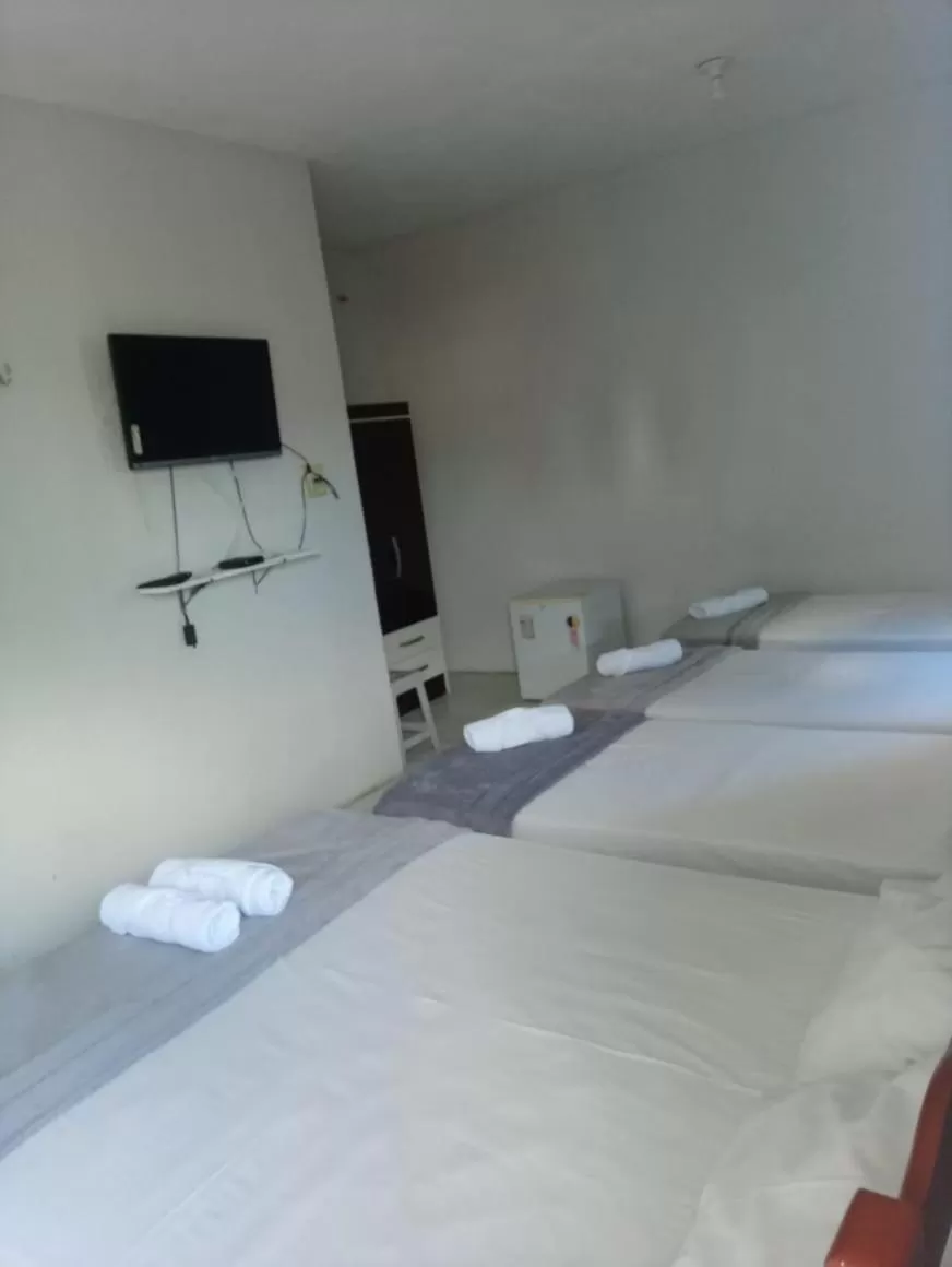Bed in Pousada Atlantico Centro - Fortaleza