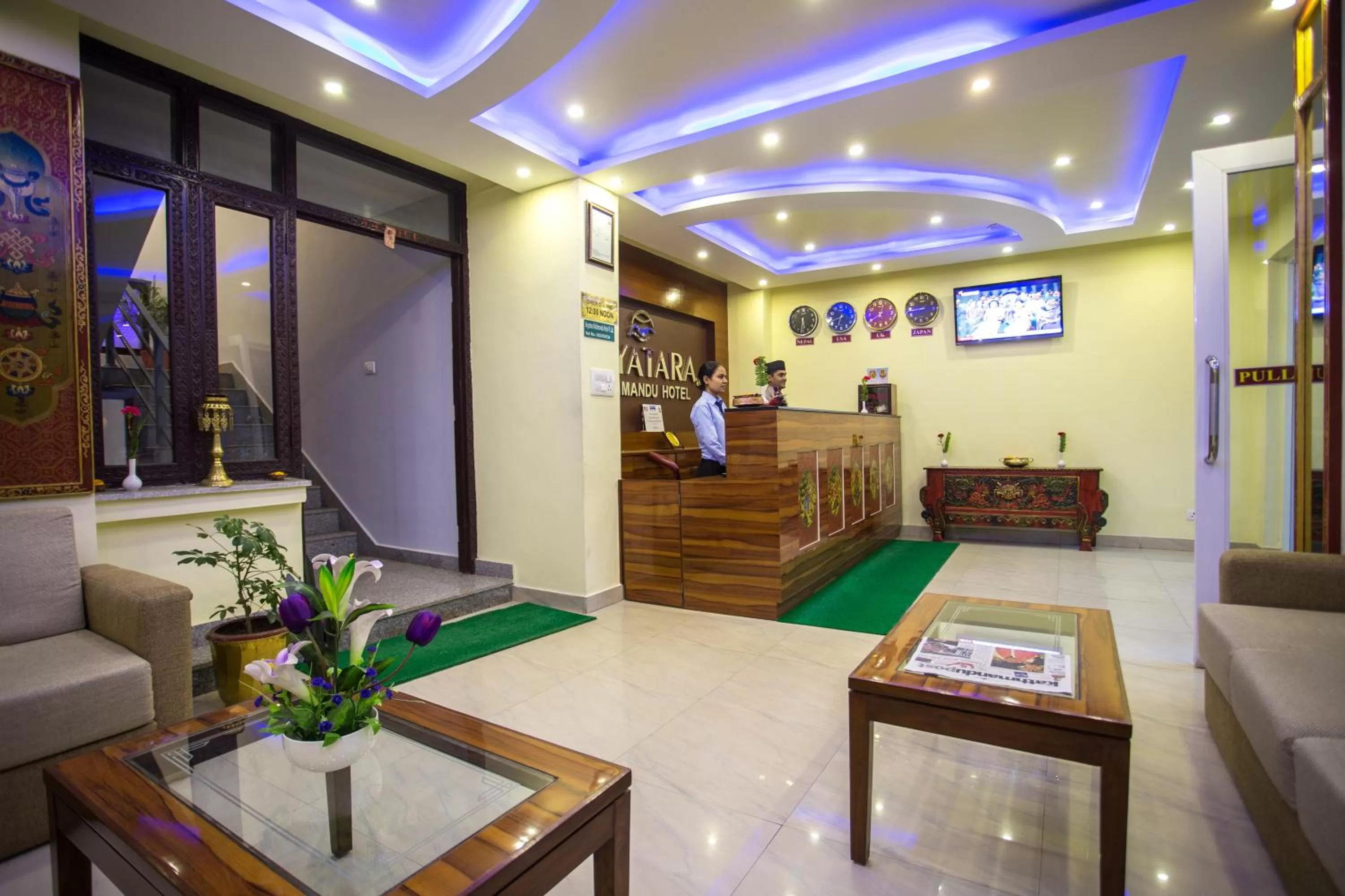 Lobby or reception in Aryatara Kathmandu Hotel