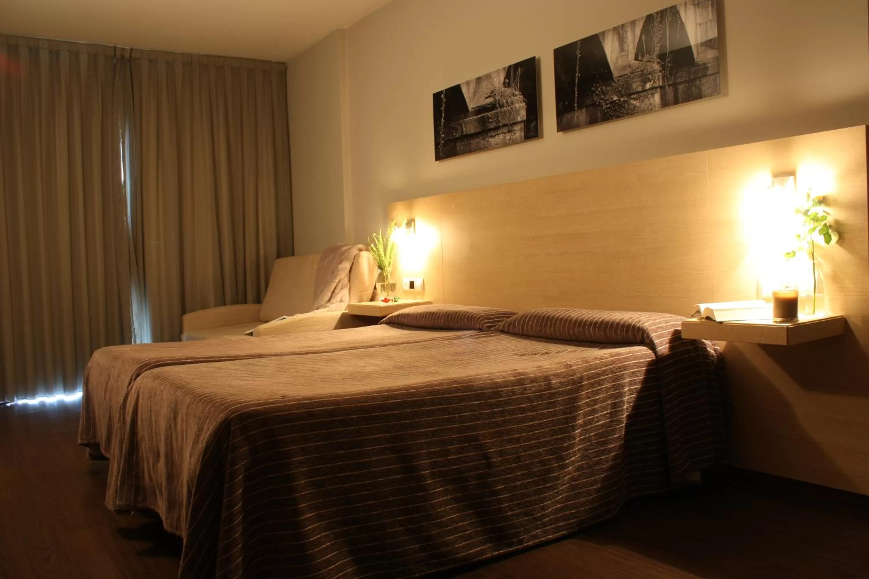 Bed in Hotel Pontes do Eume