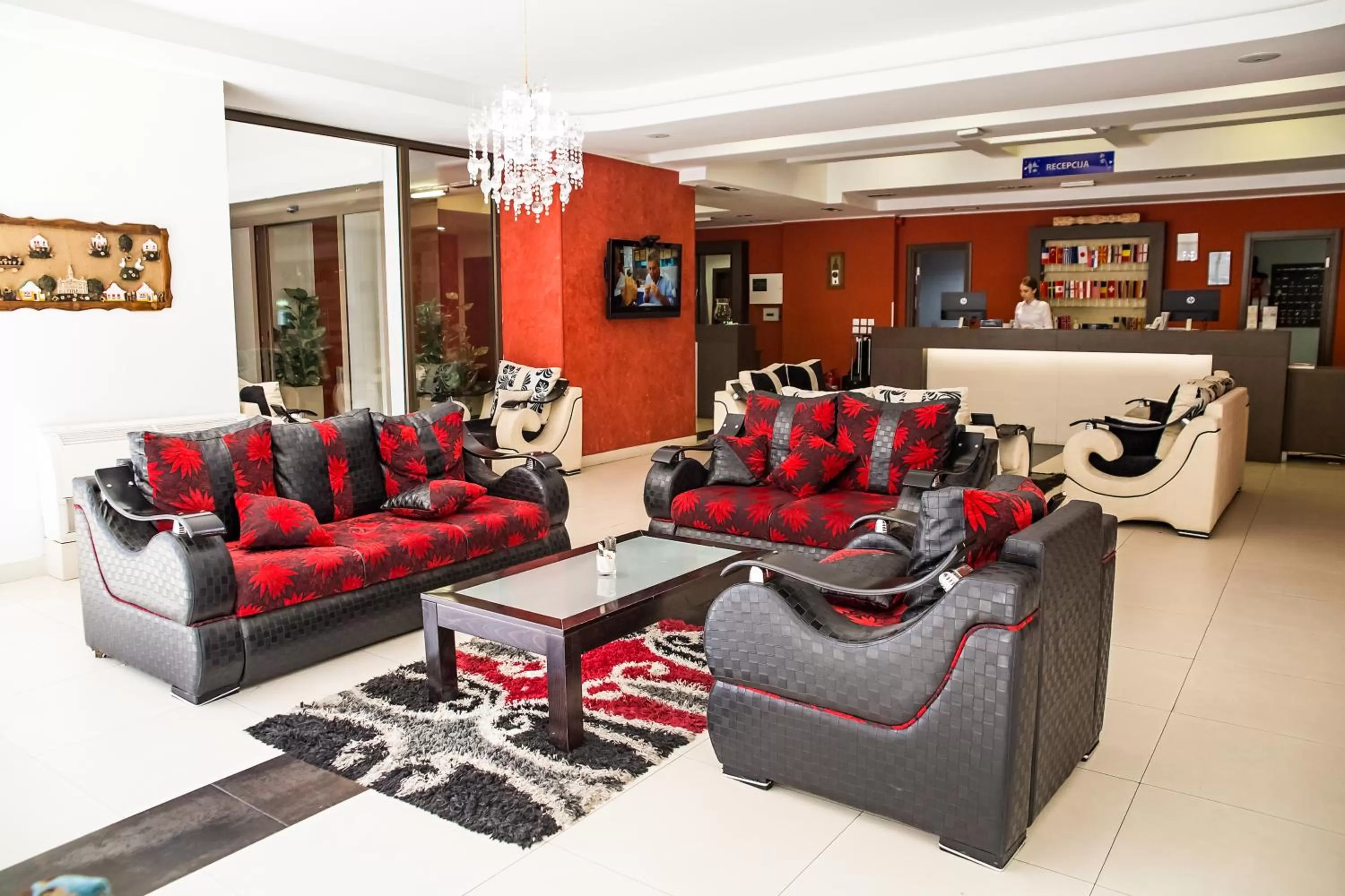 Lobby or reception in Hotel Putnik