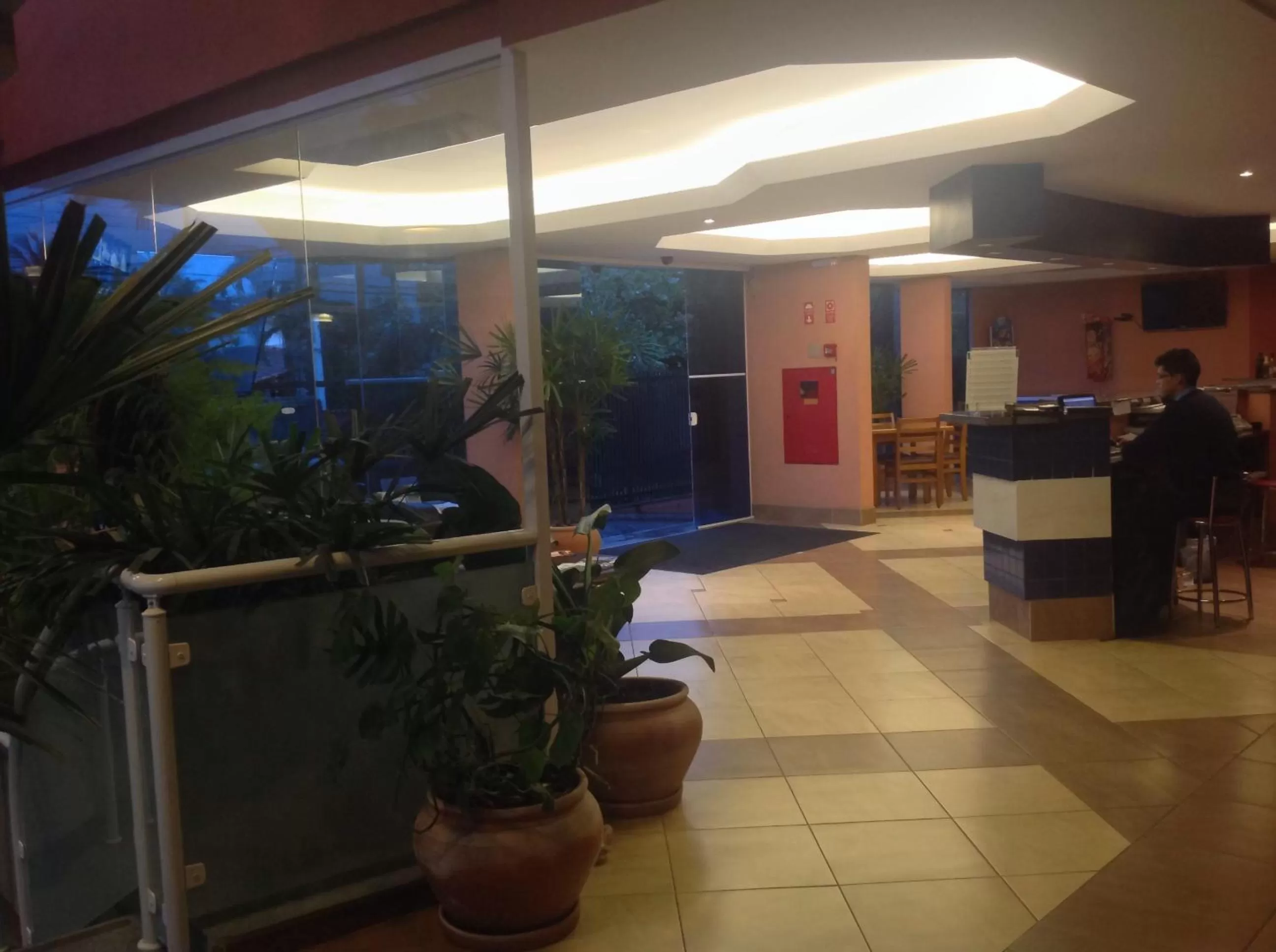 Lobby or reception in Hotel Santamaria