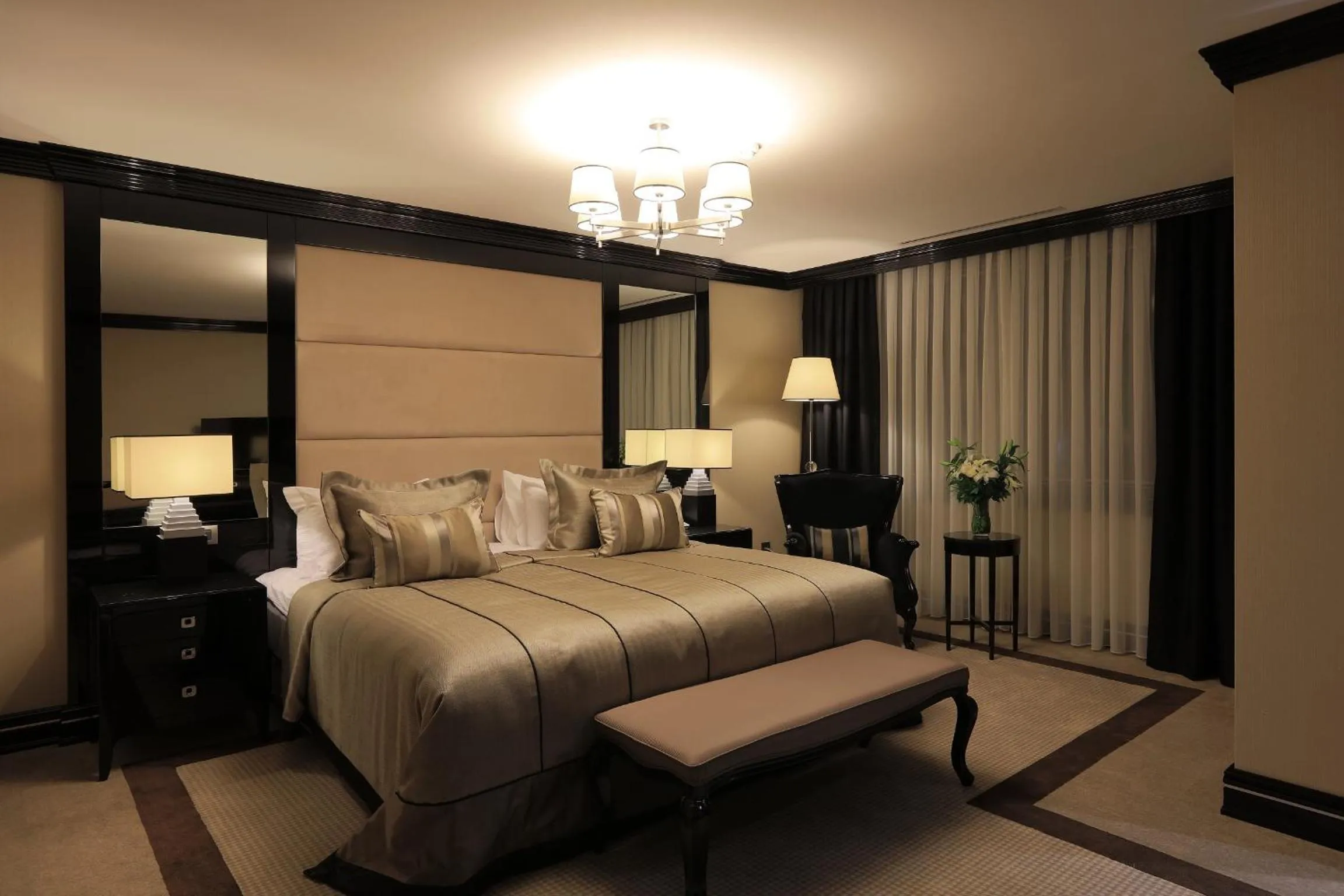 Decorative detail, Bed in Latanya Hotel Ankara