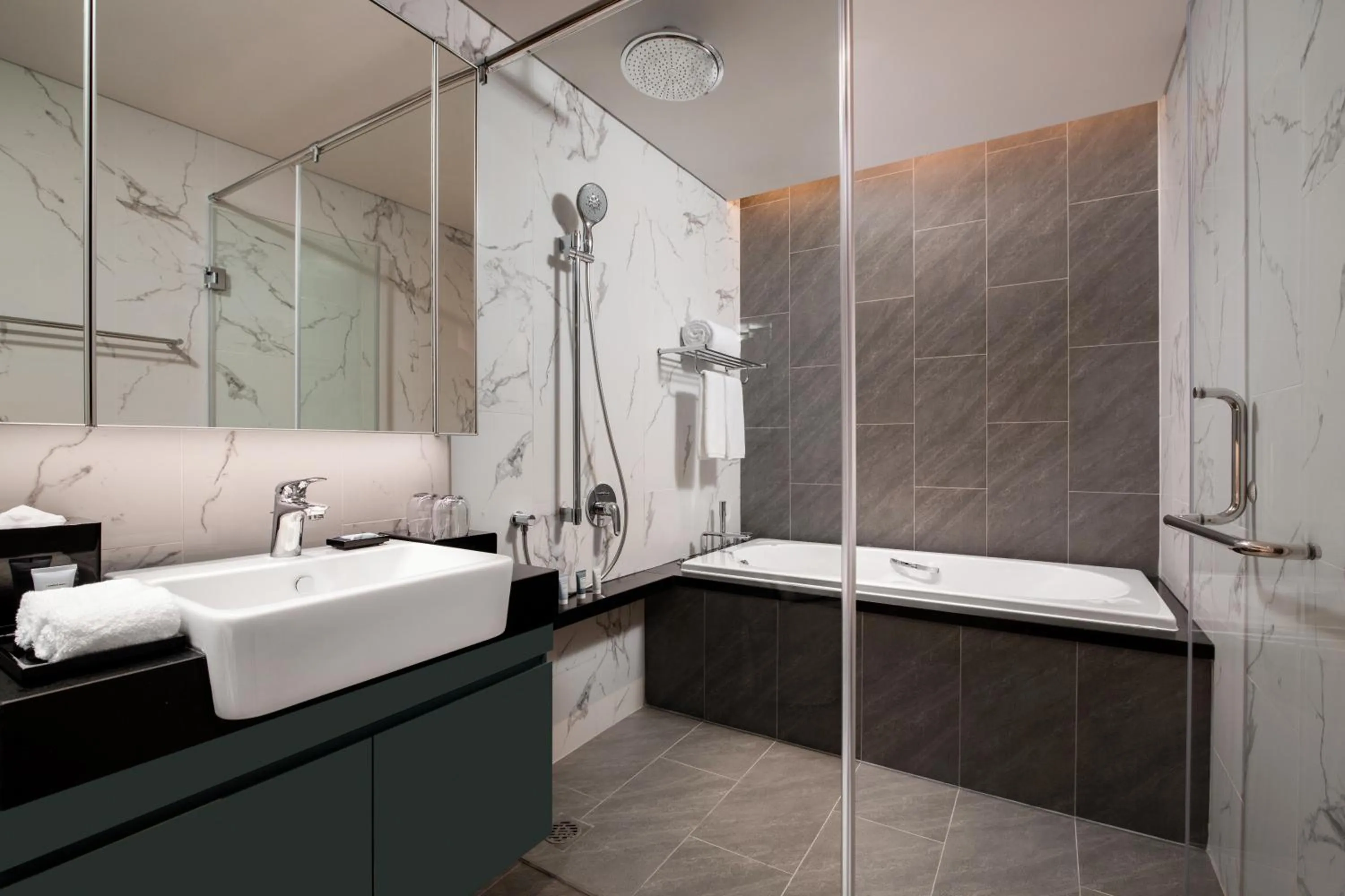 Bathroom in Oakwood Residence Hanoi