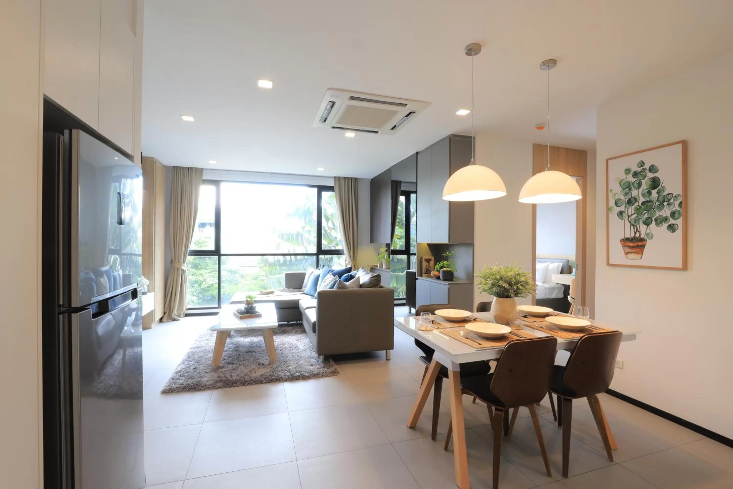 Living room in Alix Bangkok Hotel