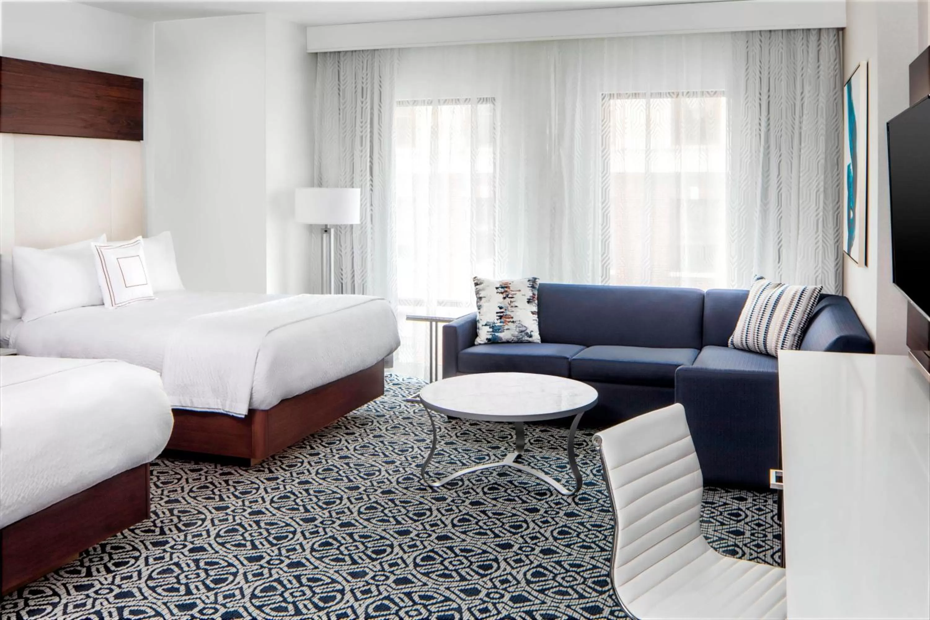 Bedroom, Bed in Residence Inn by Marriott Stamford Downtown