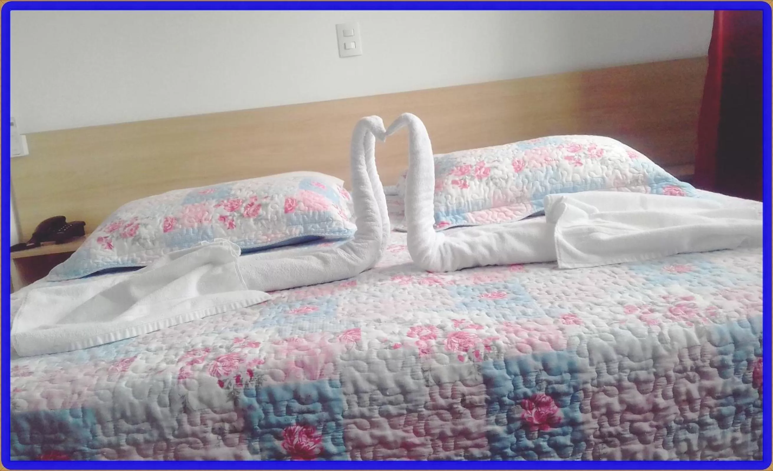 Bed in Hotel Anjos LTDA