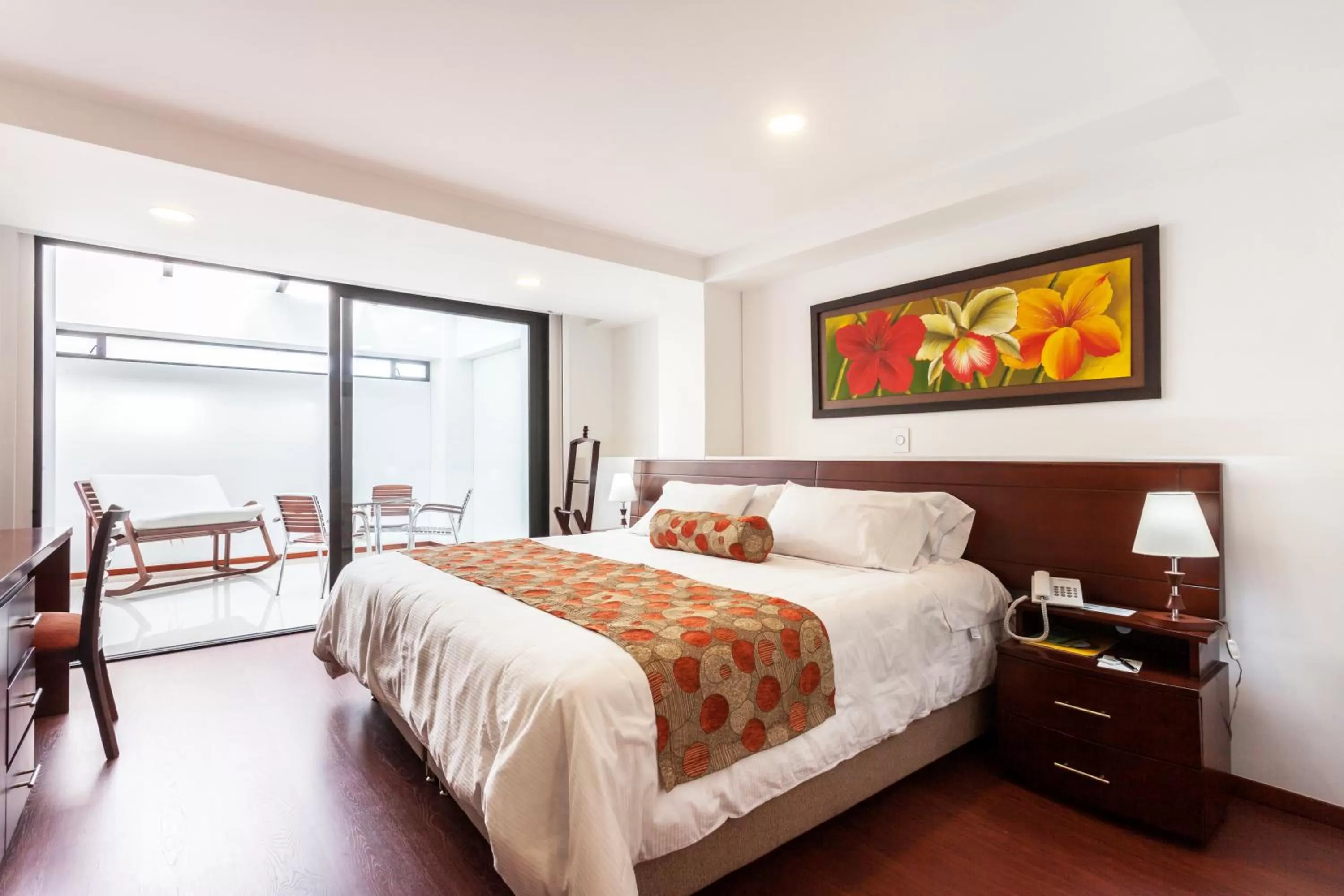 Decorative detail, Bed in Hotel Cuellars