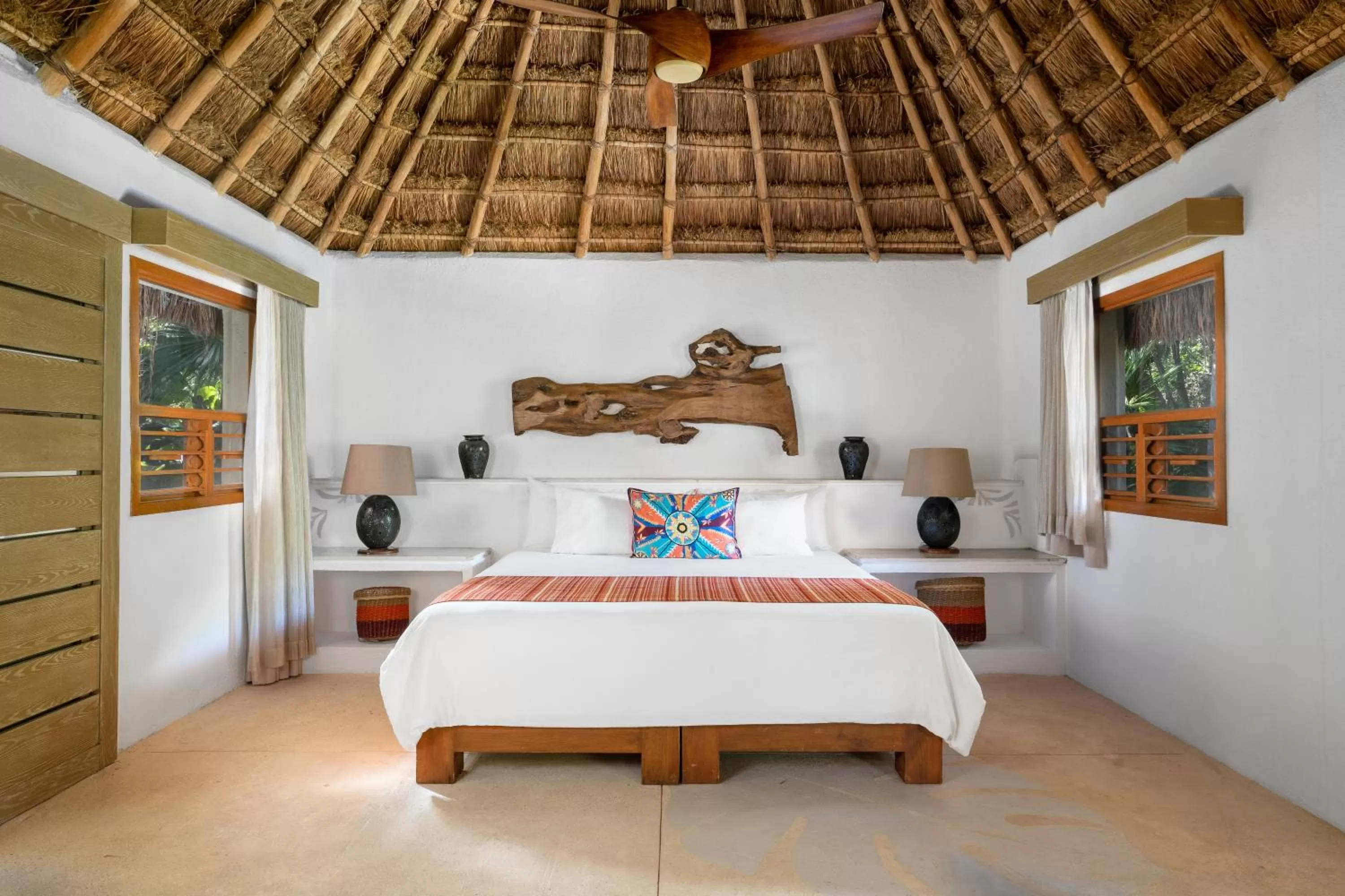 Bed in Mahekal Beach Front Resort & Spa