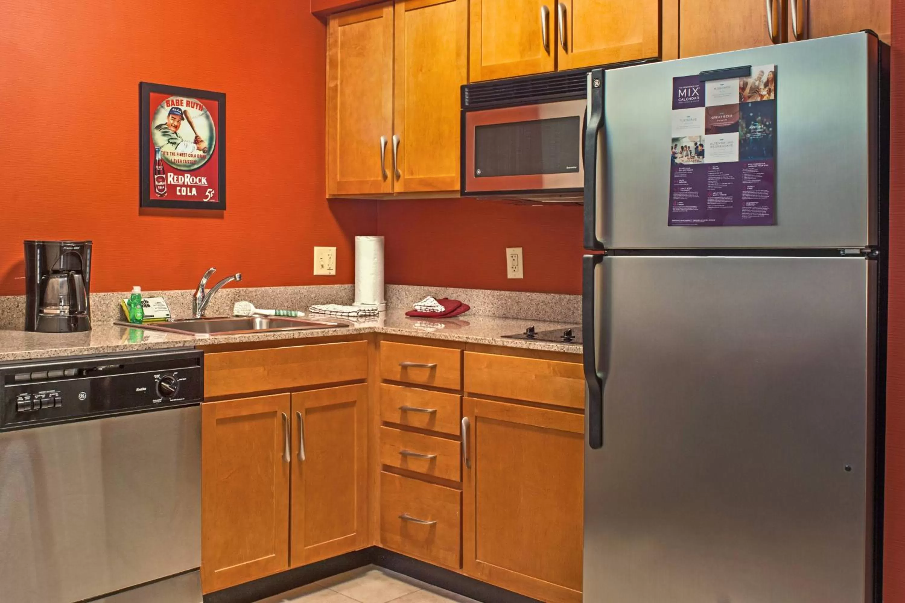 Kitchen or kitchenette in Residence Inn Aberdeen at Ripken Stadium