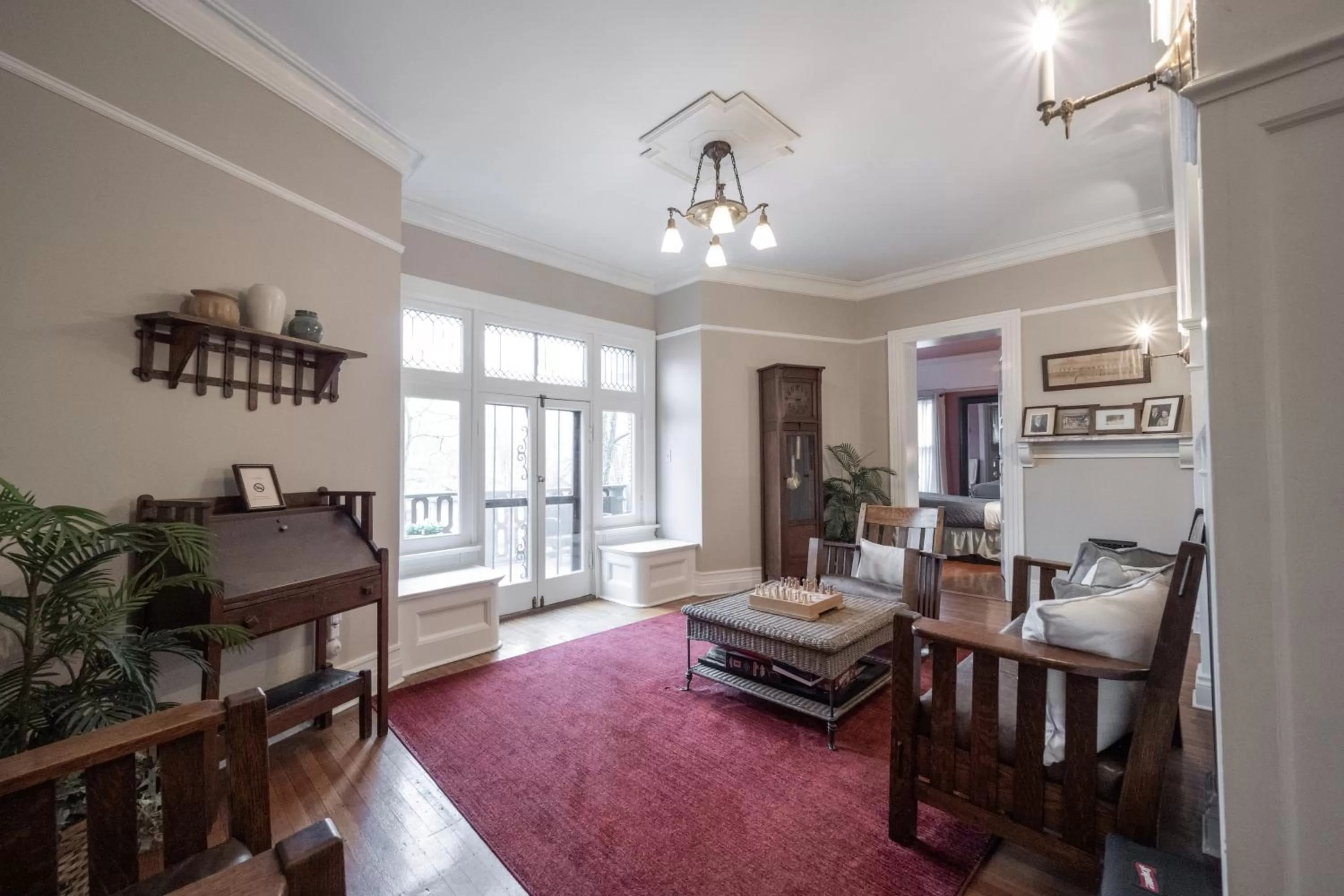 Seating area in Stone Soup Inn