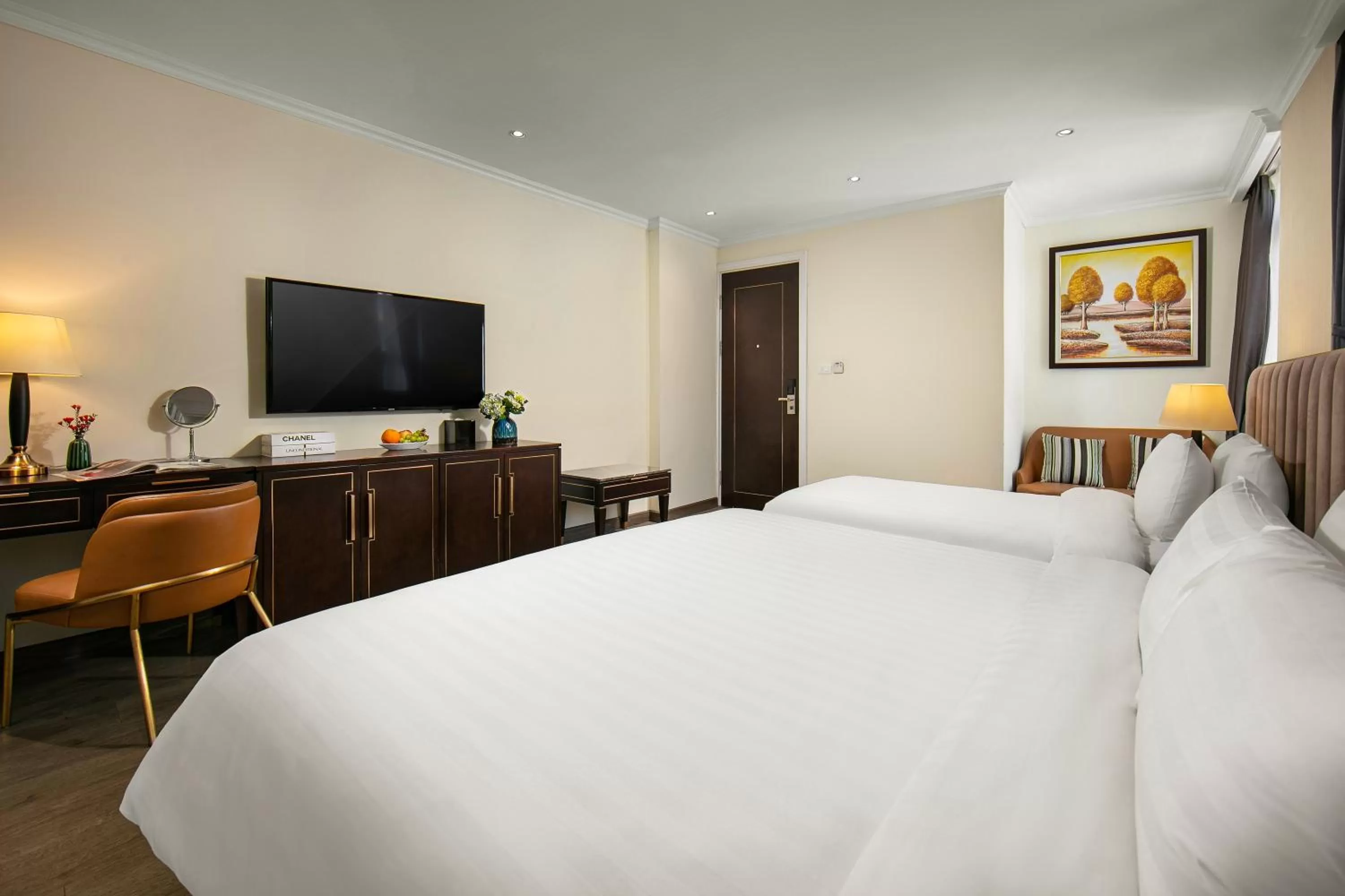 Bed in San Palace Hotel & Rooftop