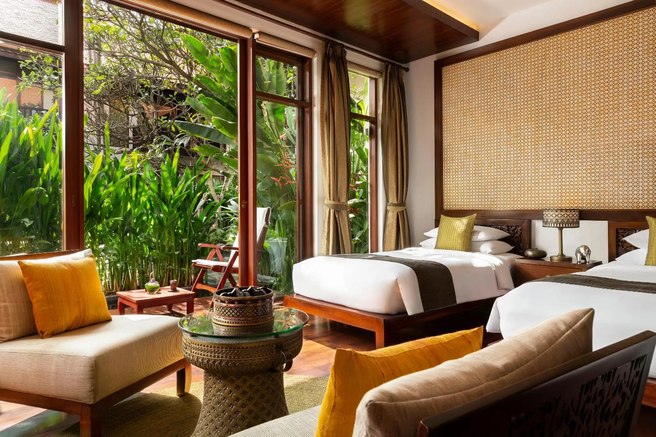Photo of the whole room, Bed in Anantara Angkor Resort