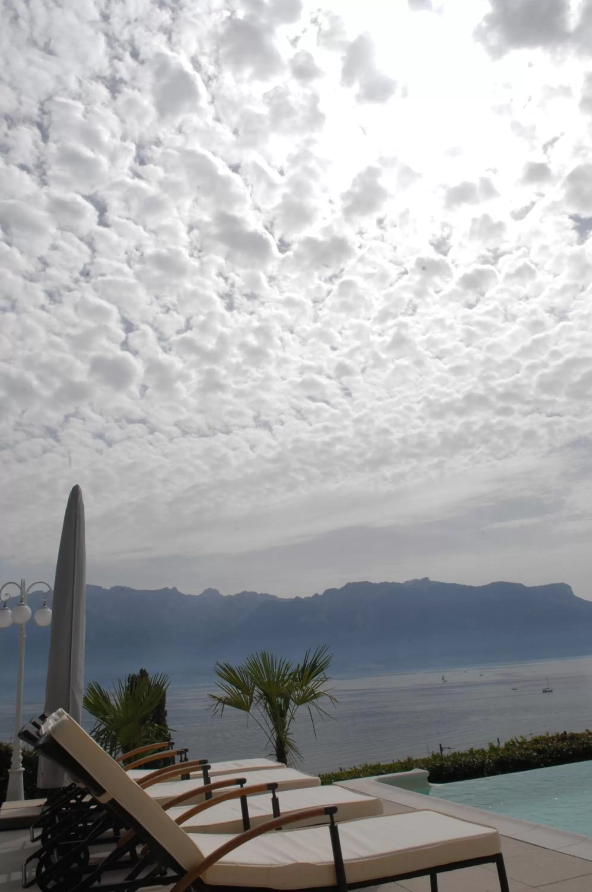 Balcony/Terrace, Sea View in B&B Corseaux Beach & Riviera Beach
