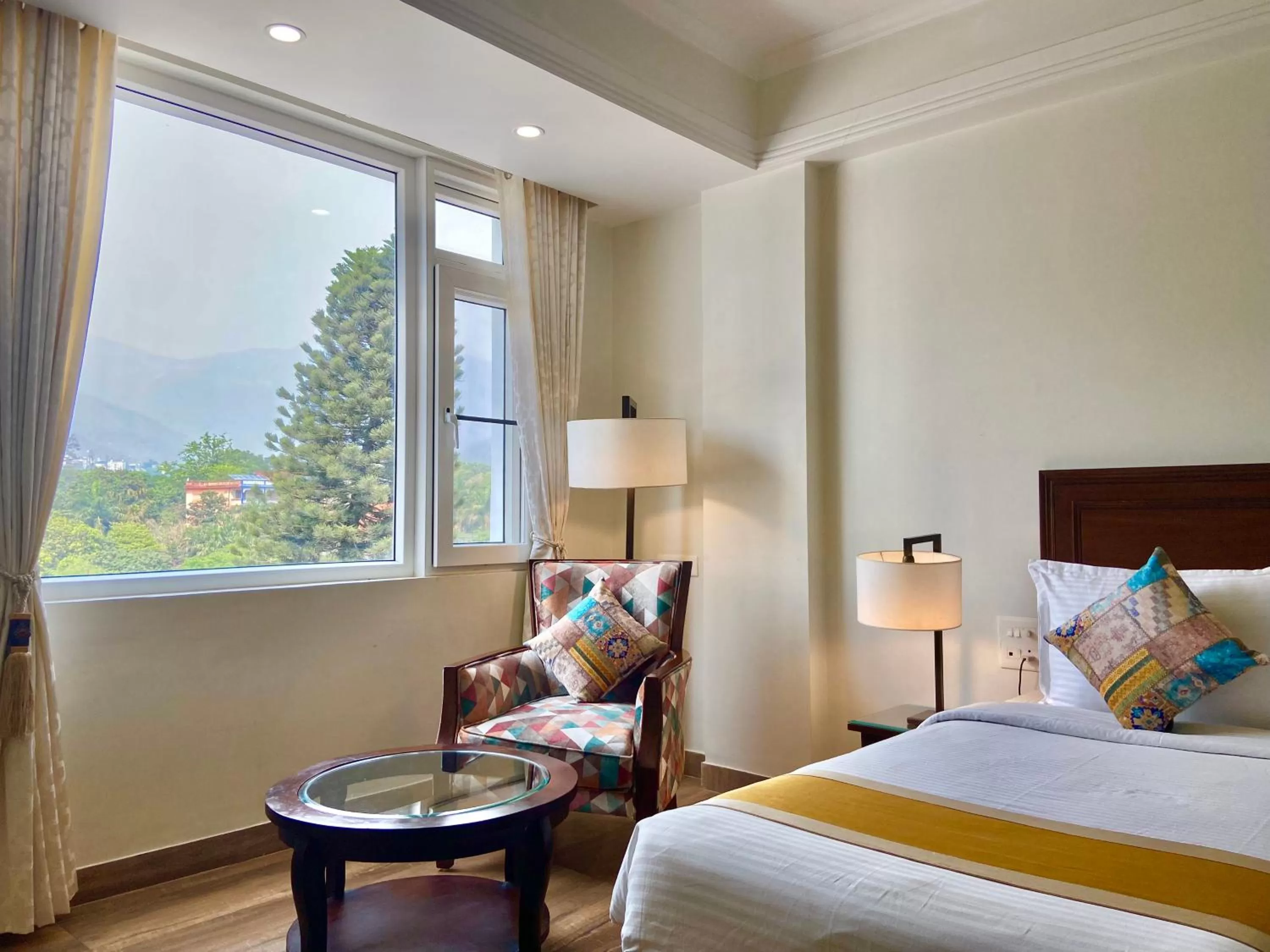 Photo of the whole room, Bed in Hotel Green View - Behind Pramarth Niketan