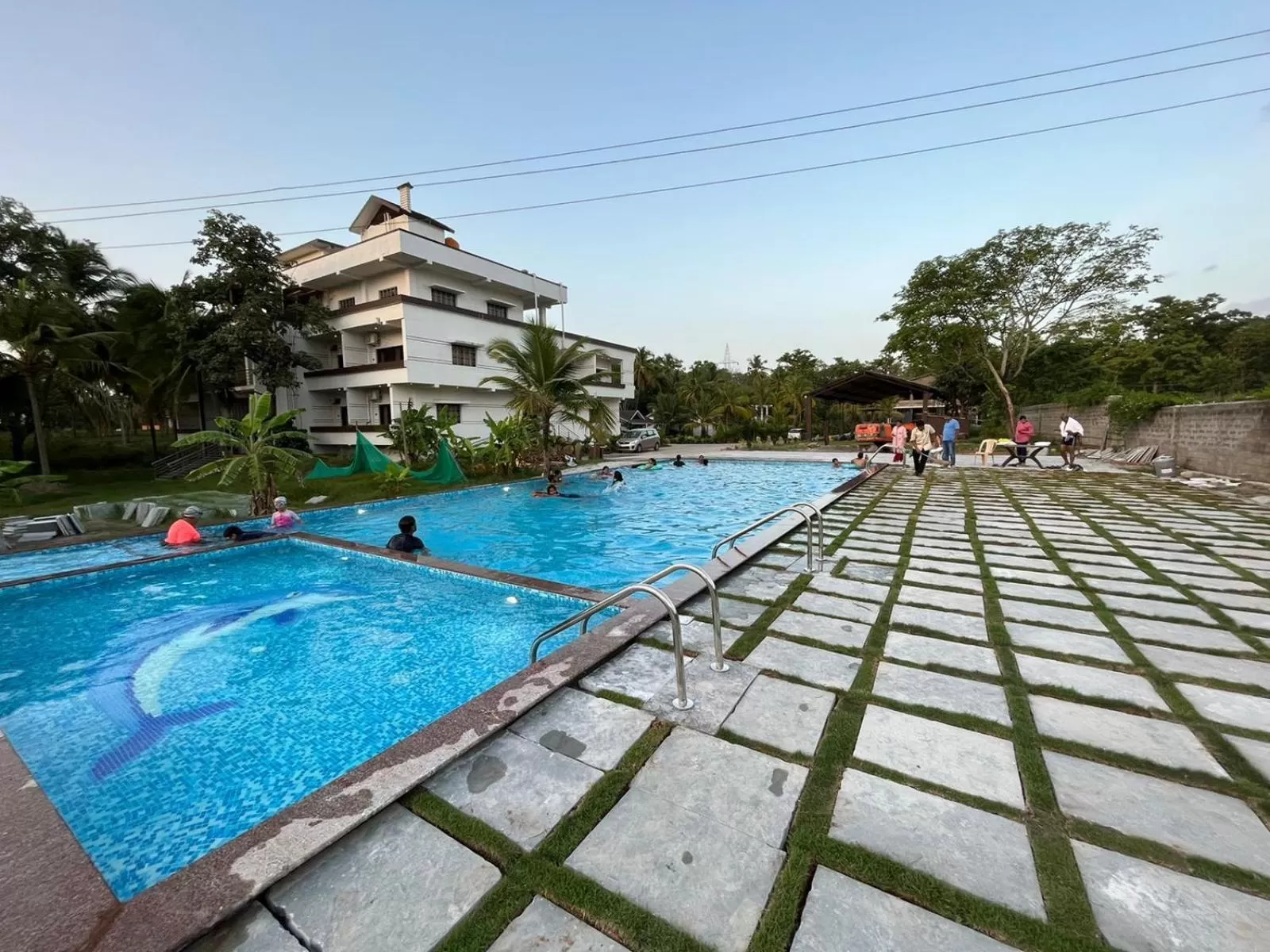 Swimming pool in Shreeyog Resort Dandeli