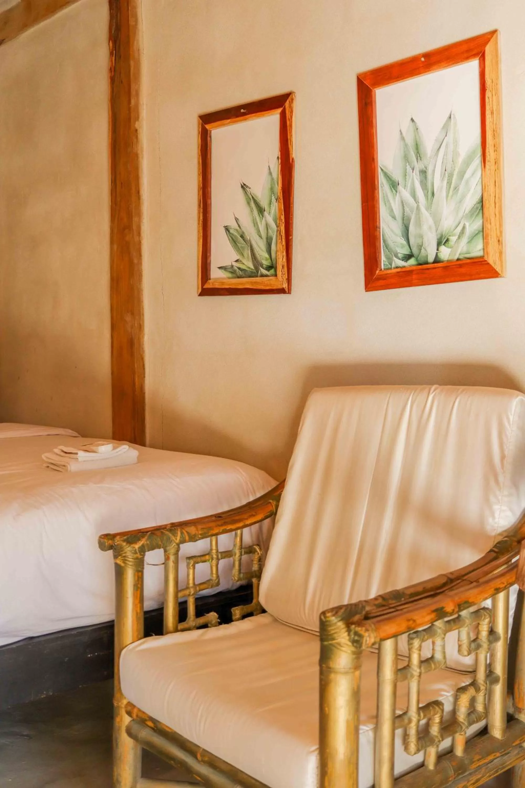 Bed in Casa Mate BeachFront Cabañas El Cuyo