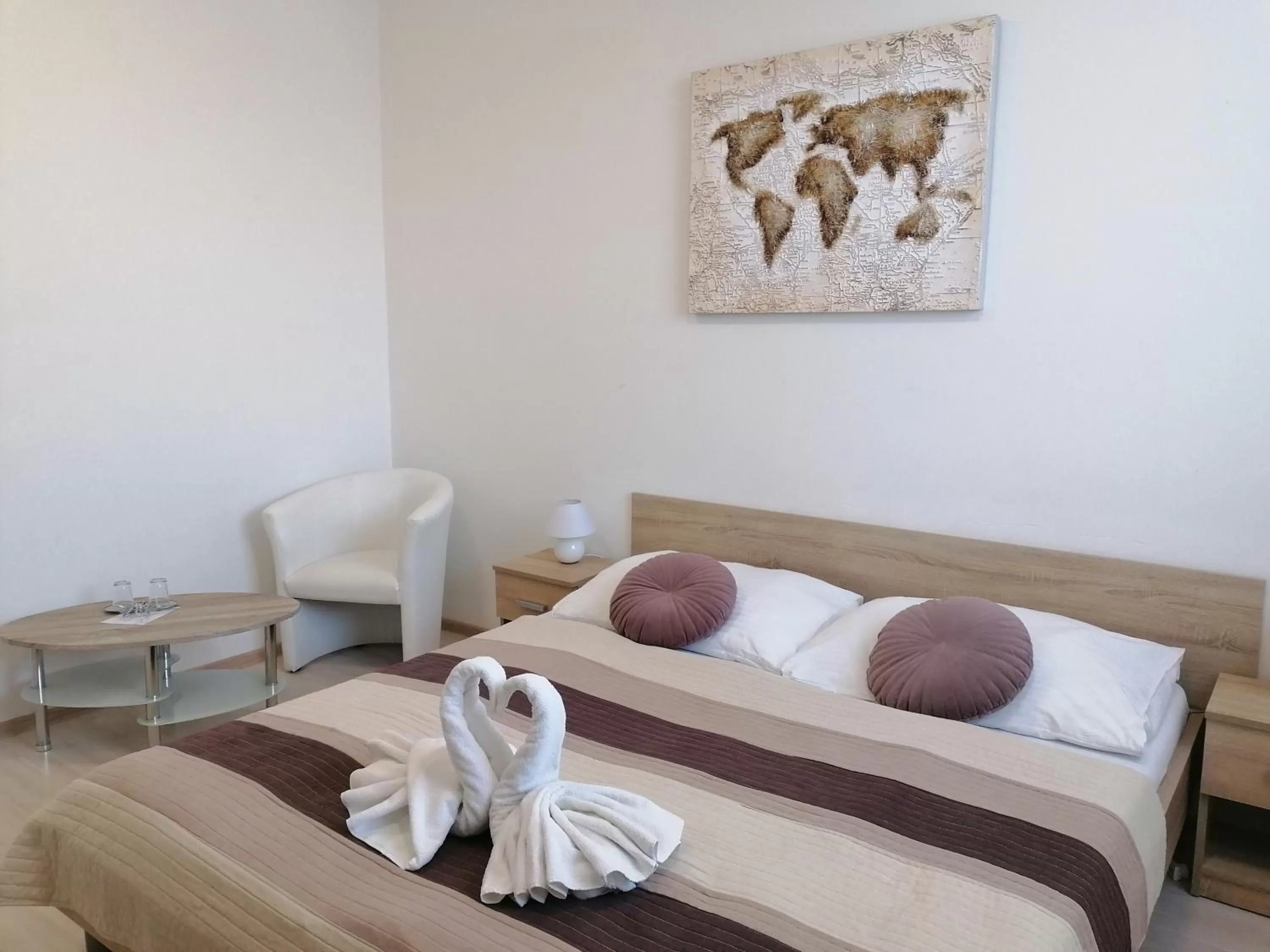 Decorative detail, Bed in Agro Complex Apartments